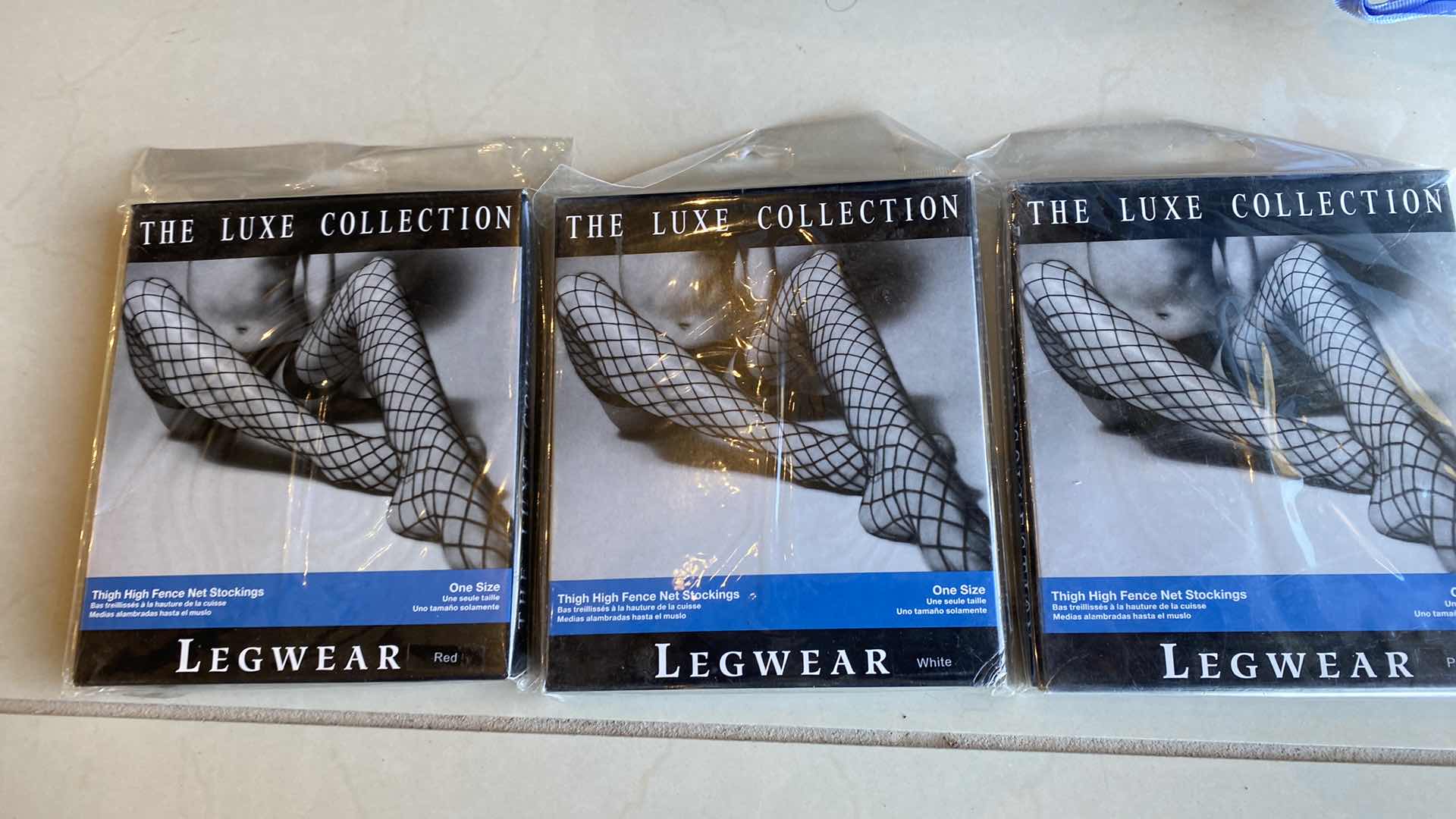 Photo 1 of 3 PAIRS WOMENS ONE SIZE FITS MOST THIGH HIGH HOISERY