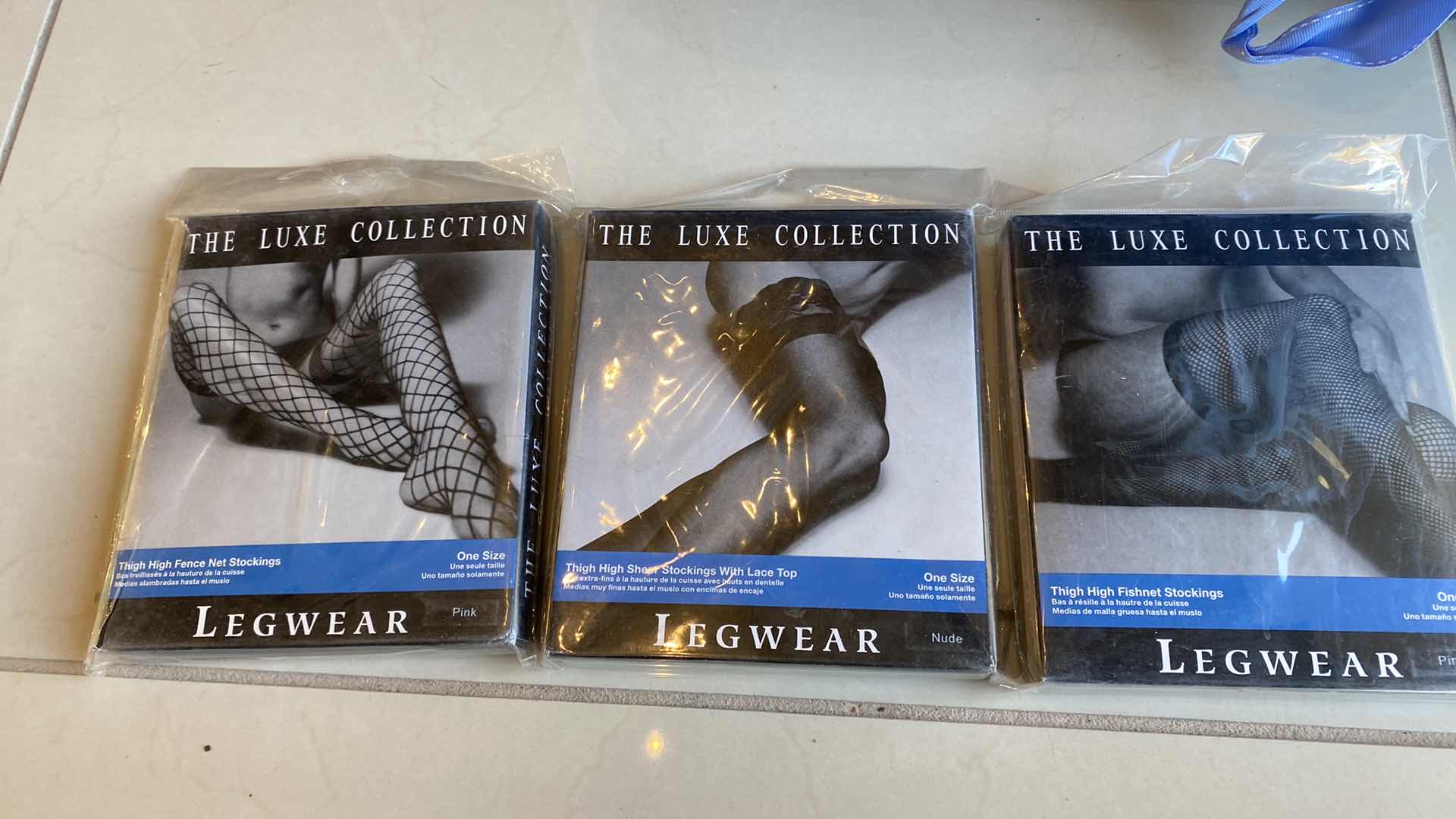 Photo 1 of 3 PAIRS WOMENS ONE SIZE FITS MOST THIGH HIGH HOISERY