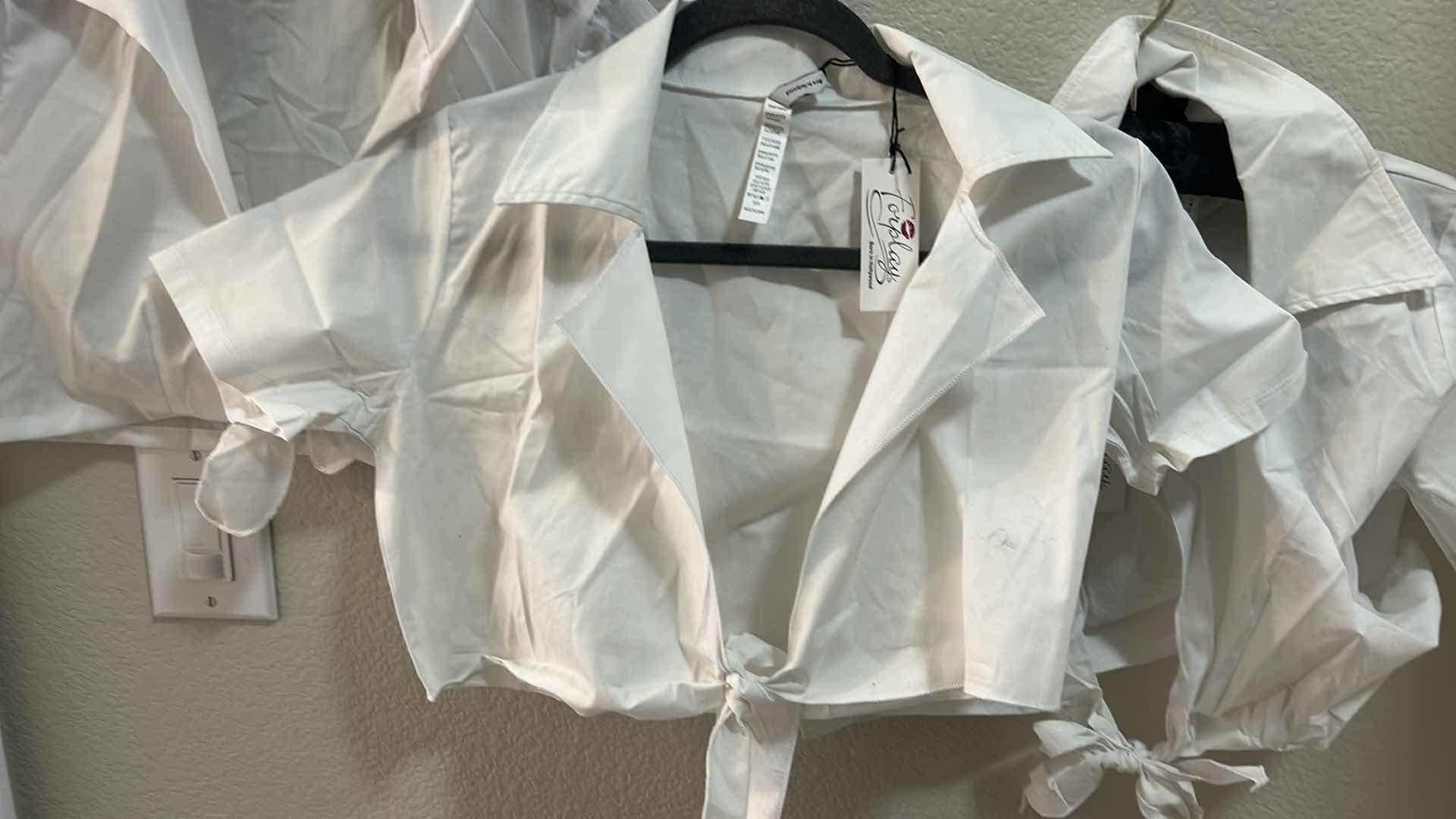 Photo 1 of 3 S/M WHITE CROP TOPS