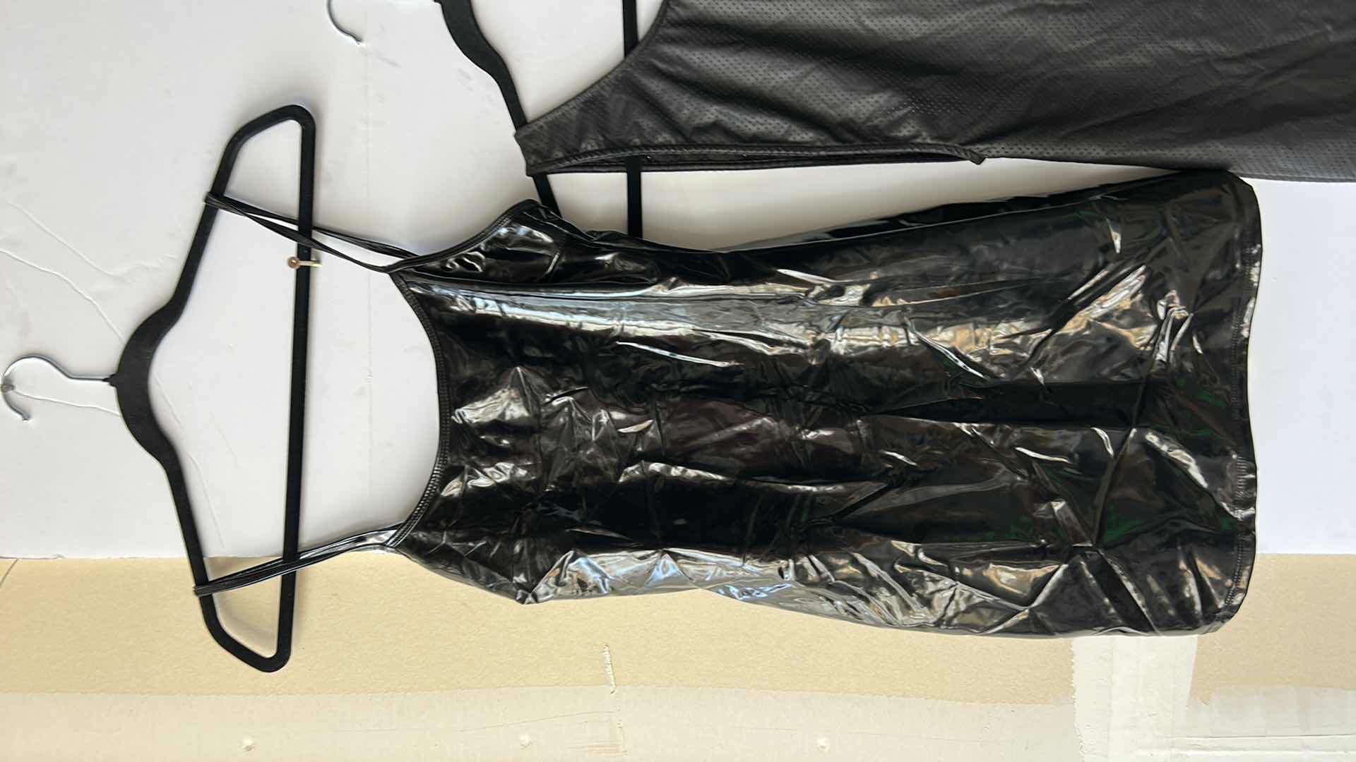 Photo 1 of 3 FAUX LEATHER DRESSES SIZE SMALL