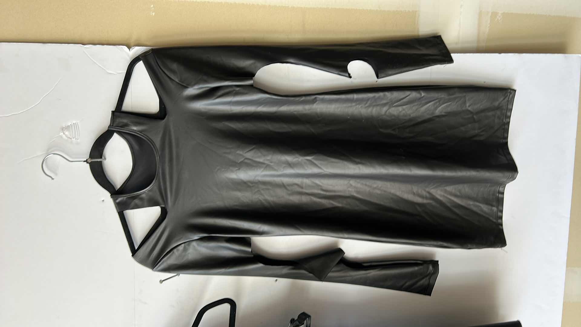 Photo 1 of 2 FAUX LEATHER DRESSES SIZE SMALL