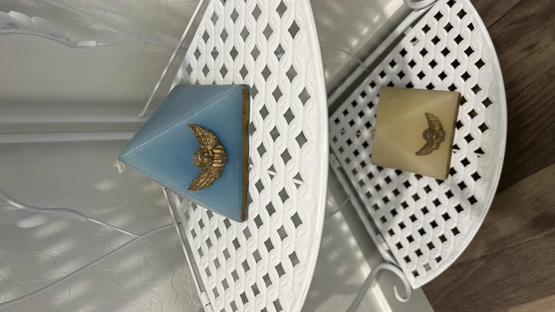 Photo 1 of CORNER SHELVES WITH CANDLES H46”