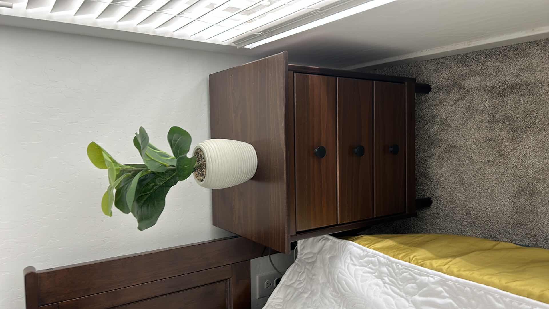 Photo 2 of SMALL 3 DRAWER WOOD NIGHTSTAND 18” x 15” x 24”