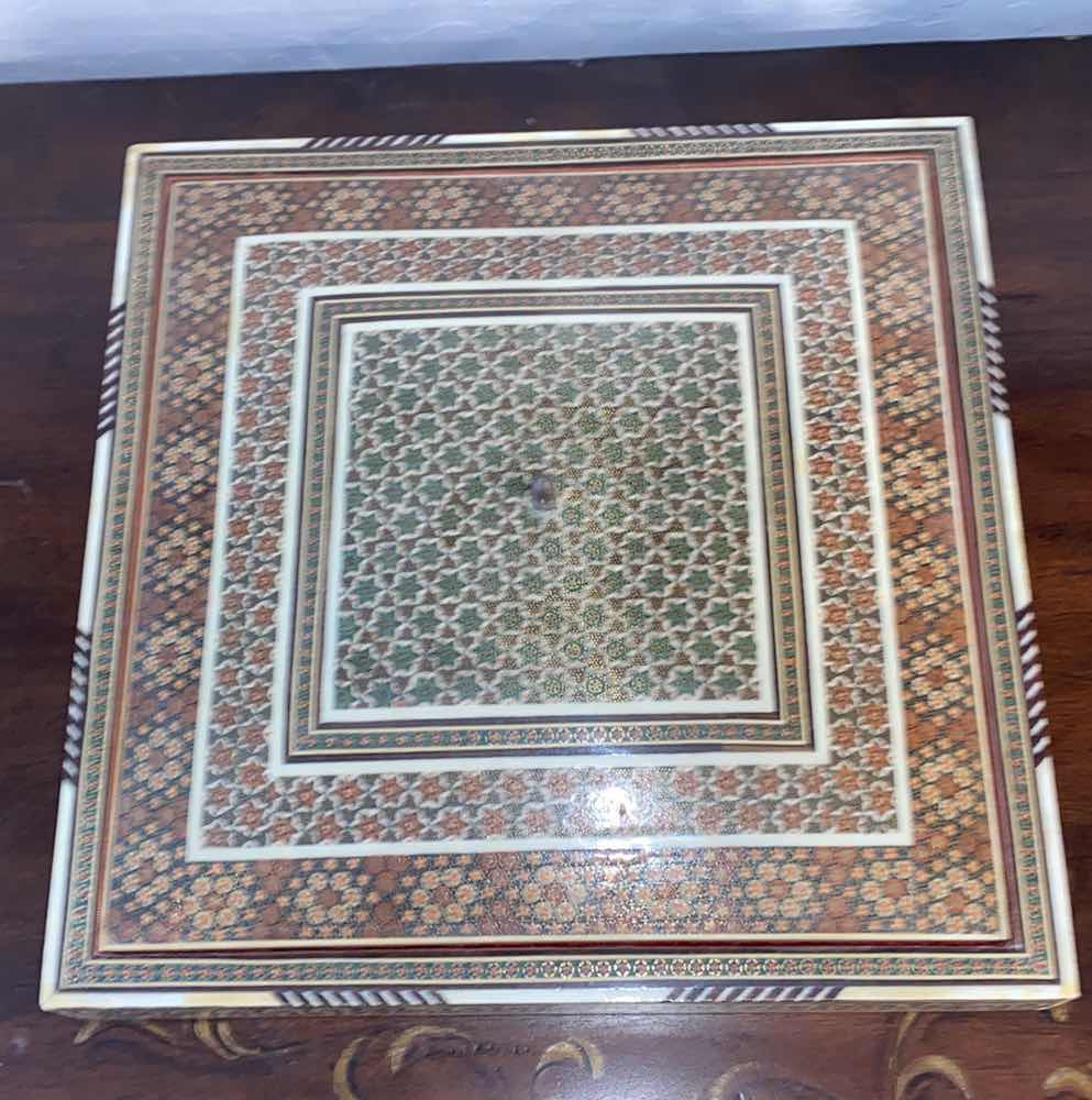 Photo 1 of CLOISONNÉ  VELVET LINED BOX 12” x 12”