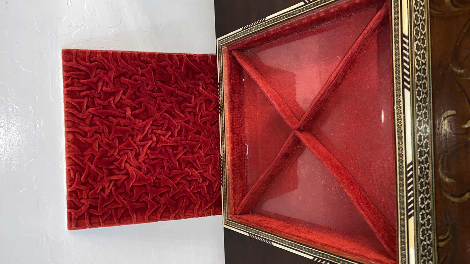 Photo 1 of CLOISONNÉ  VELVET LINED BOX 12” x 12”