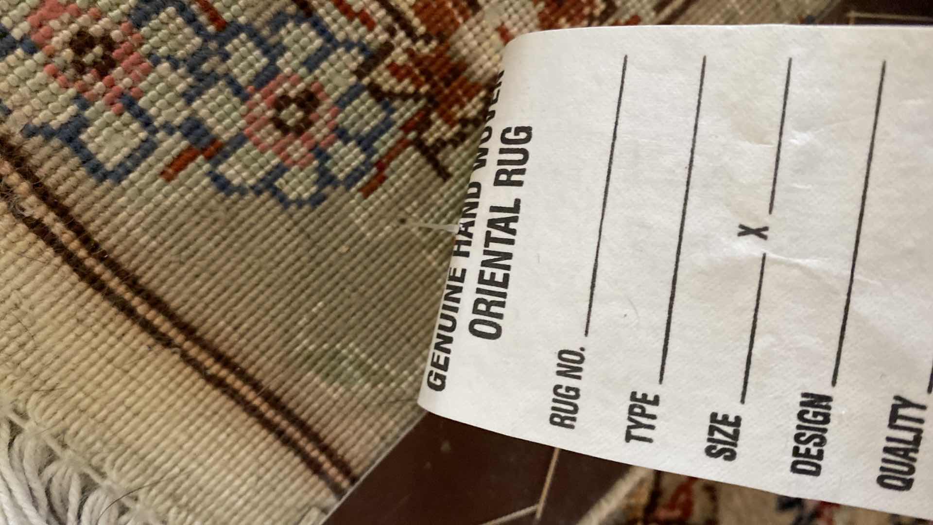 Photo 1 of GENUINE HAND WOVEN ORIENTAL RUG 10’ 2” X 6’ 8”