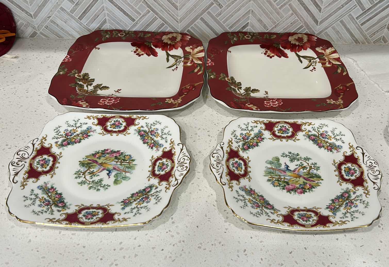 Photo 2 of 4 PC PORCELAIN PLATES
