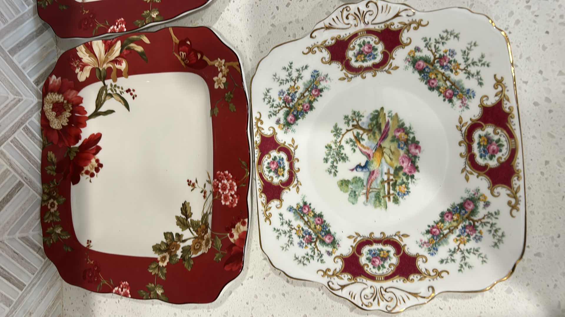 Photo 1 of 4 PC PORCELAIN PLATES