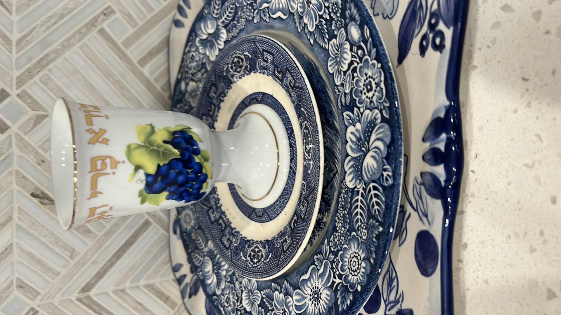 Photo 1 of BLUE AND WHITE PORCELAIN