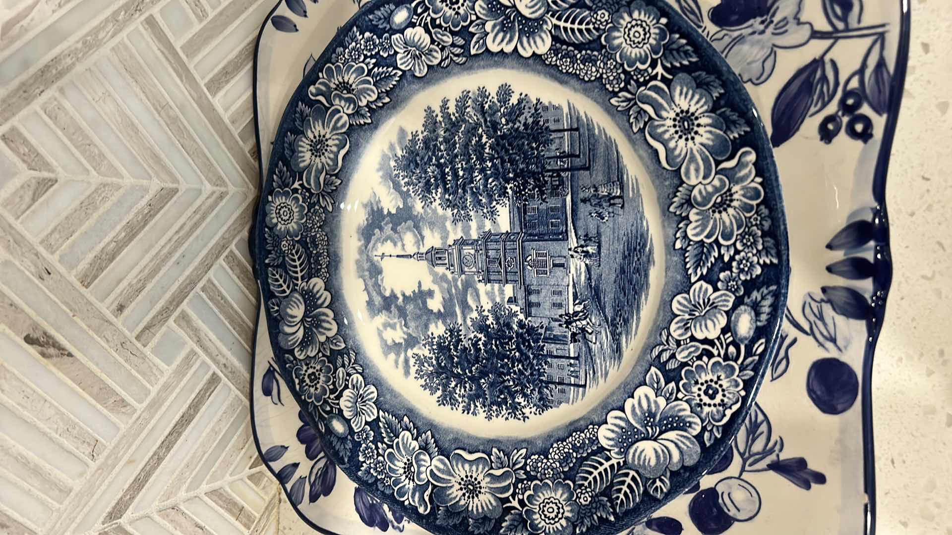 Photo 1 of BLUE AND WHITE PORCELAIN