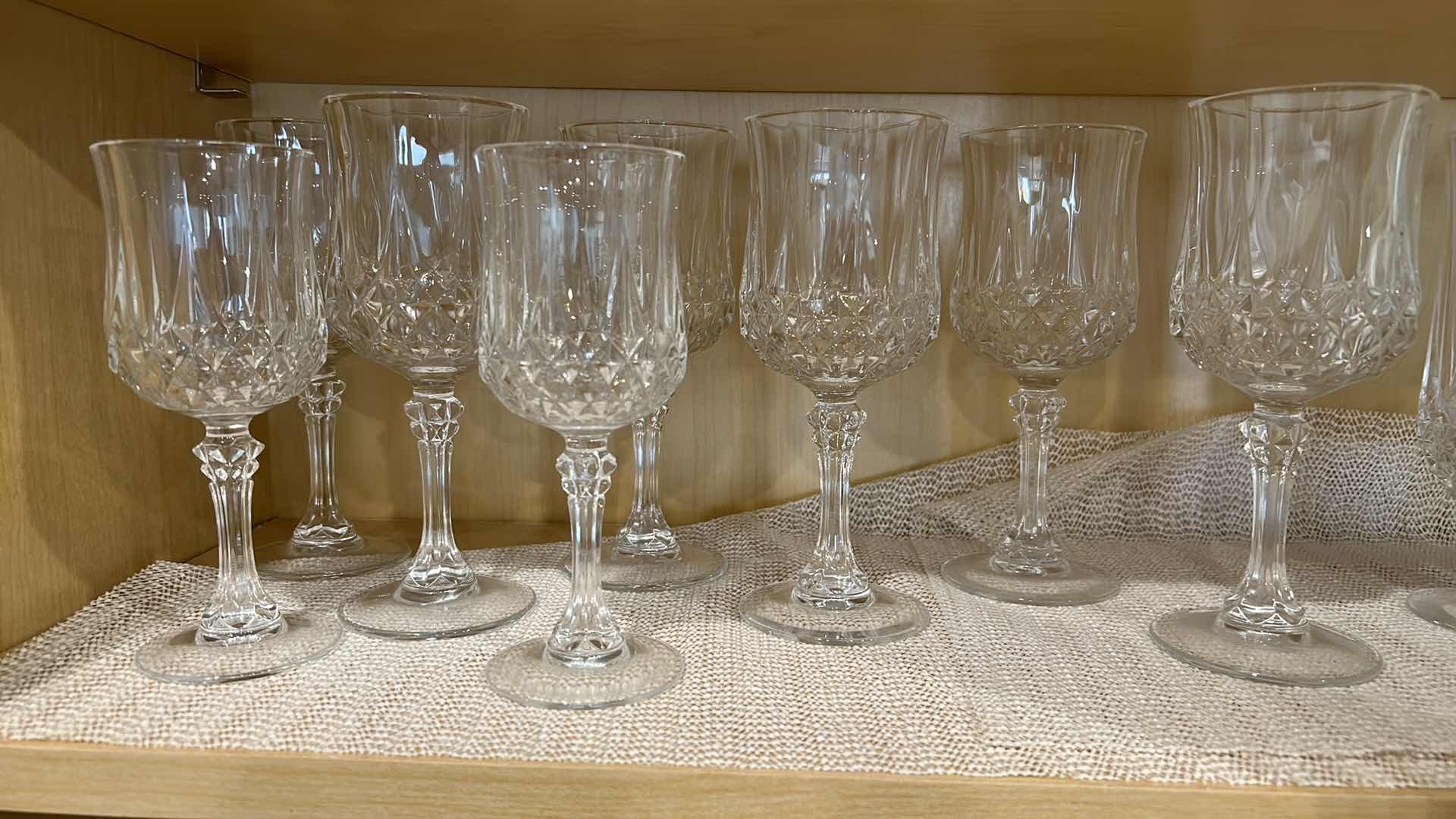 Photo 2 of CONTENTS ON KITCHEN SHELF - CRYSTAL GLASS ASSORTMENT