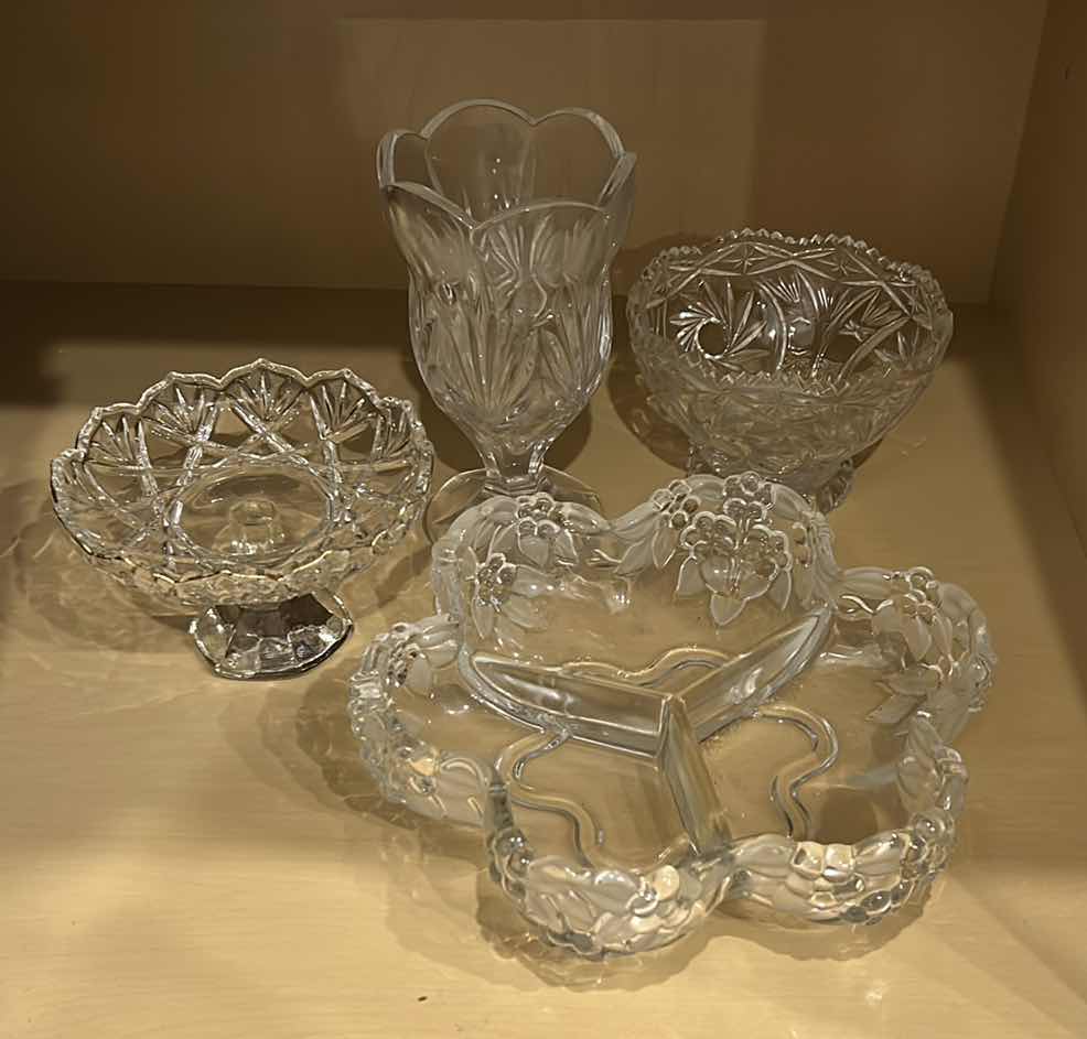 Photo 1 of 4 PC CRYSTAL SET