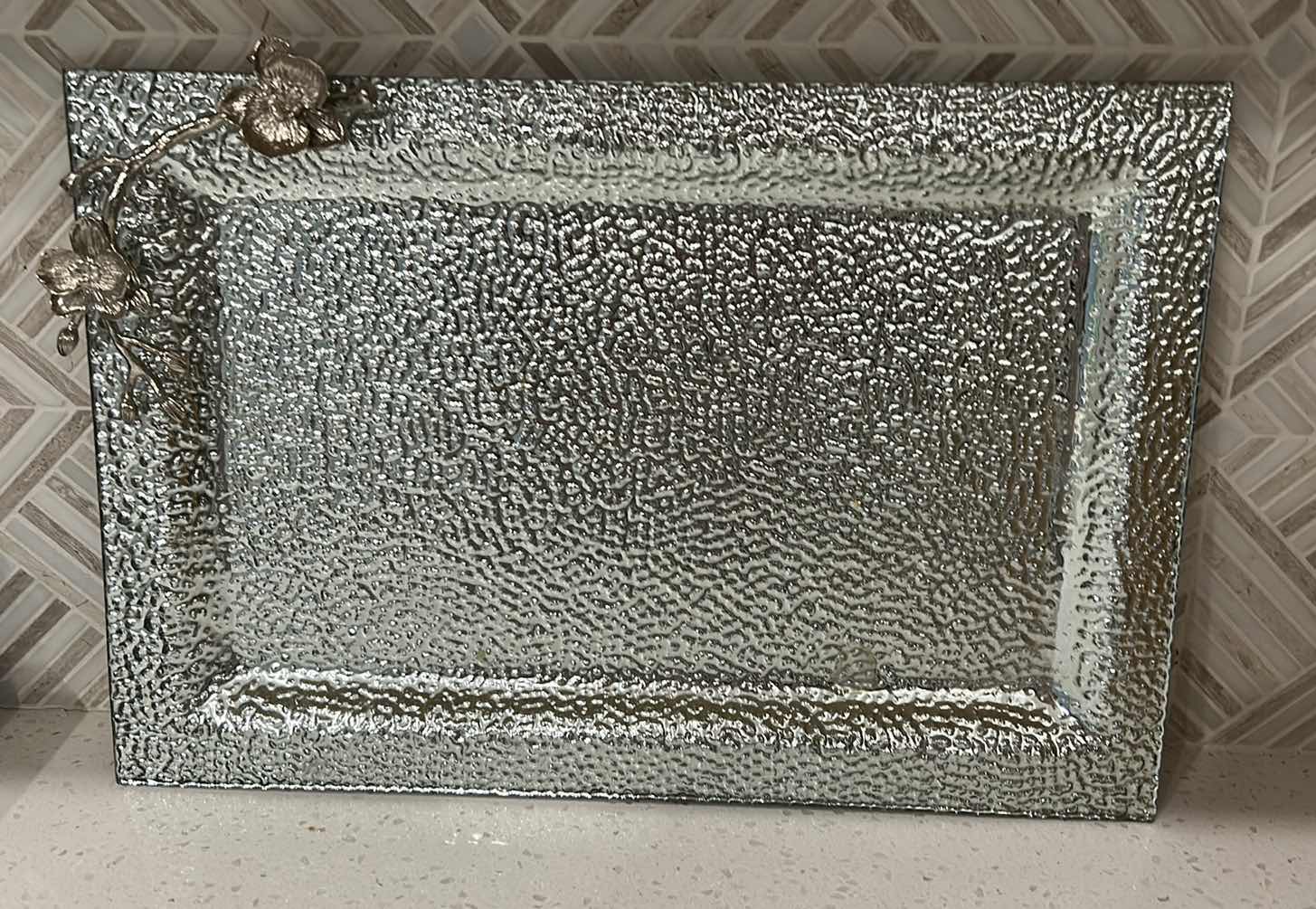 Photo 1 of SILVER TRAY 17 1/4” x 11 1/2”