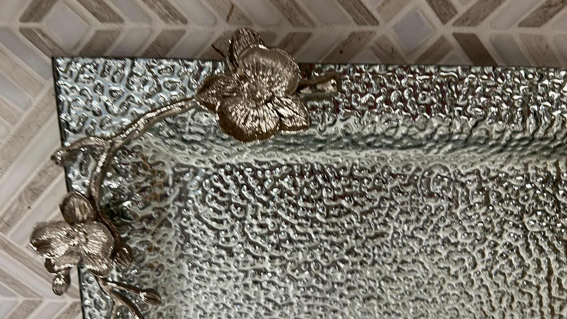 Photo 3 of SILVER TRAY 17 1/4” x 11 1/2”