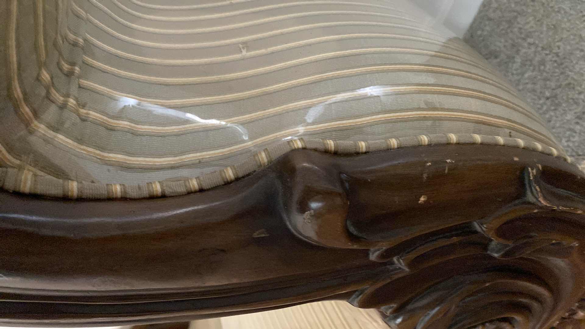 Photo 1 of ORNATE UPHOLSTERY BENCH 69“ x 21“ H 34”