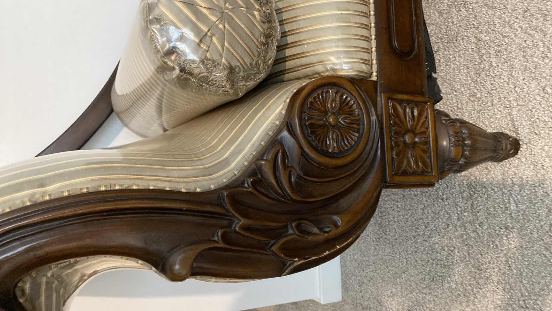 Photo 1 of ORNATE UPHOLSTERY BENCH 69“ x 21“ H 34”