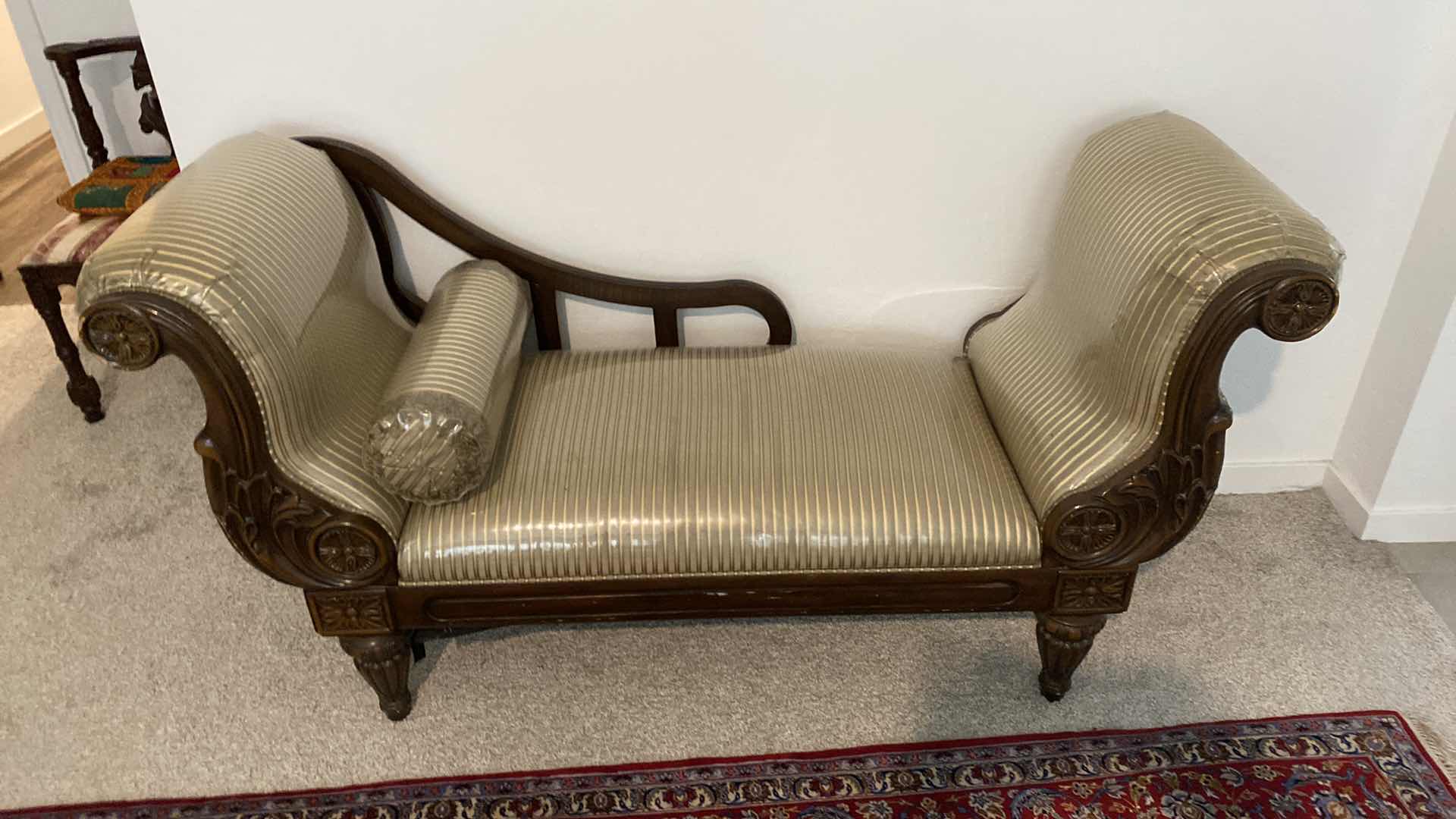 Photo 1 of ORNATE UPHOLSTERY BENCH 69“ x 21“ H 34”