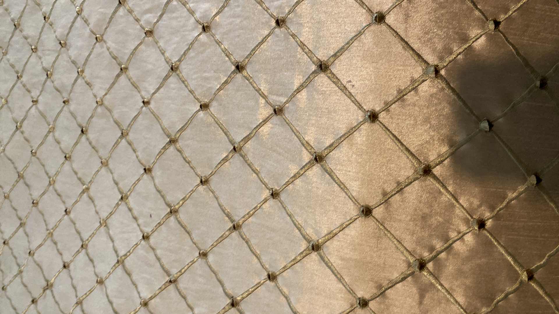 Photo 3 of QUEEN SIZE GOLD SILK COVERLET AND BLANKET