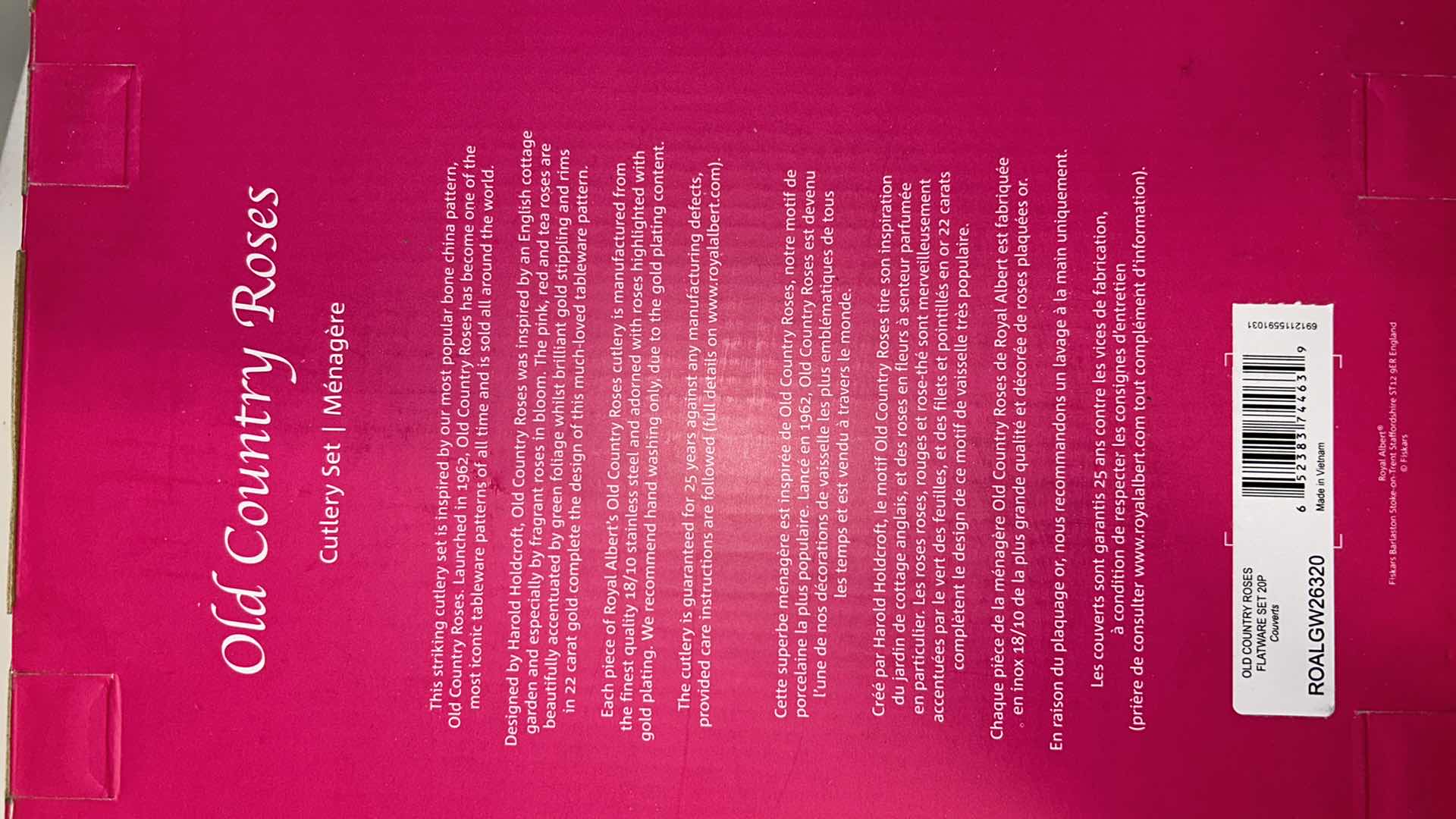 Photo 1 of ROYAL ALBERT 20 PC SET