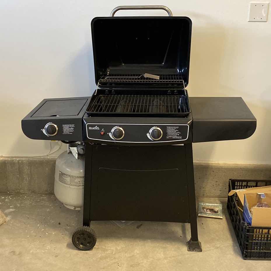 Photo 1 of CHAR-BROIL BBQ WITH PROPANE TANK AND GRILL COVER