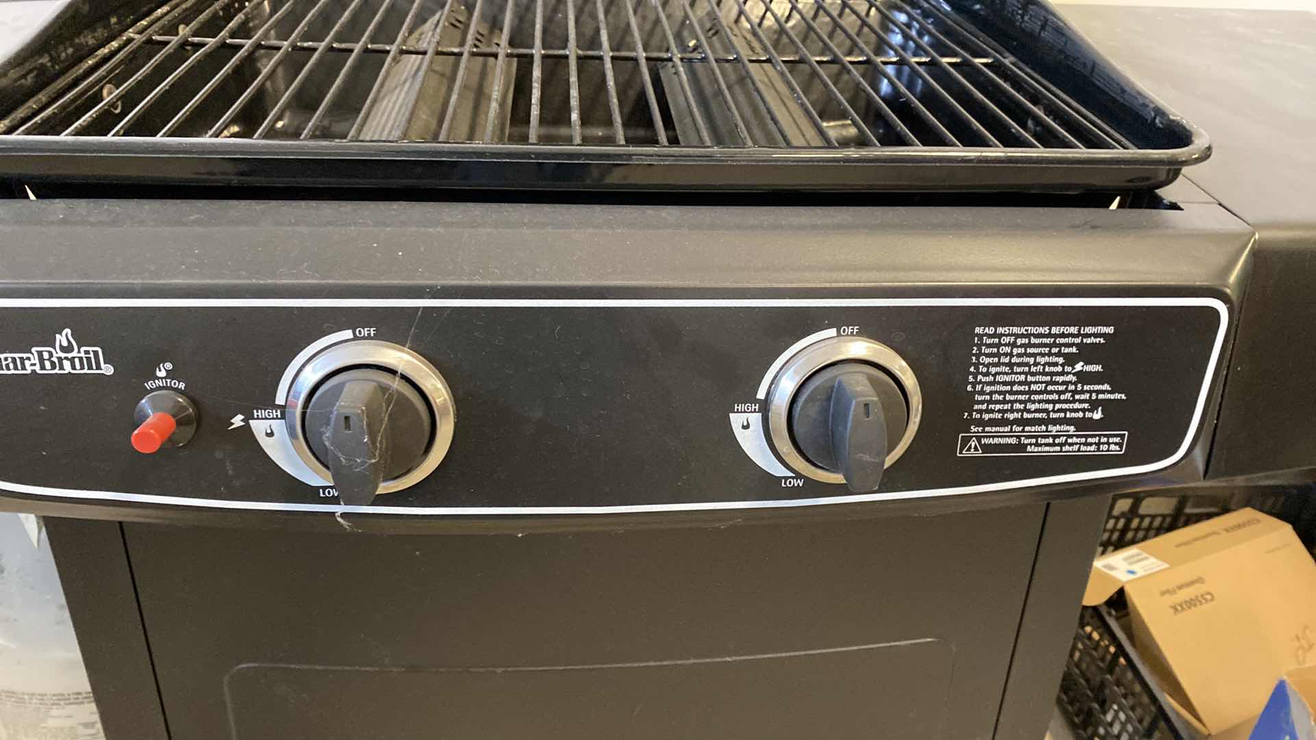 Photo 4 of CHAR-BROIL BBQ WITH PROPANE TANK AND GRILL COVER