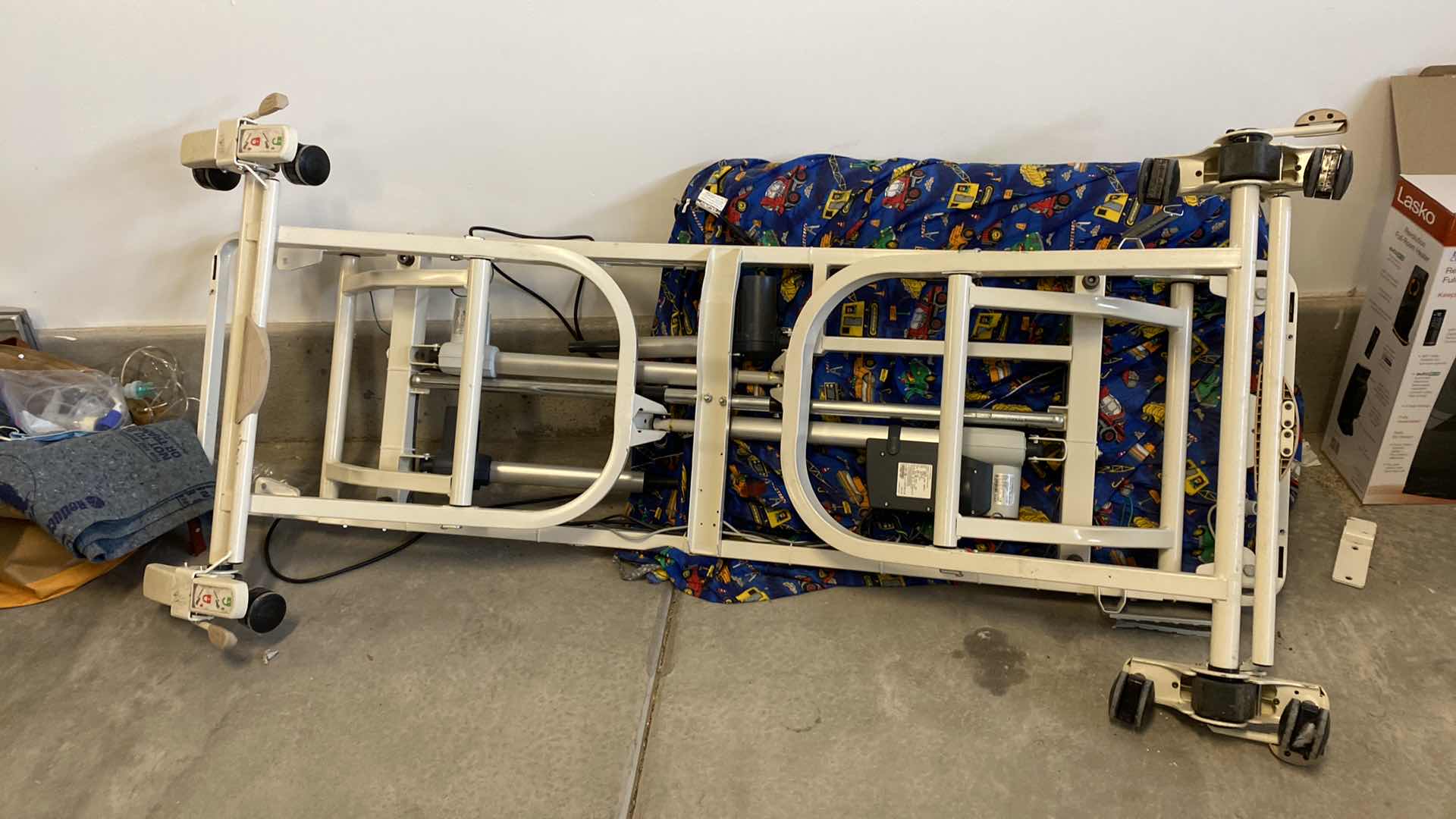 Photo 1 of SINGLE SIZE HOSPITAL BED MATTRESS AND SHOWER CHAIR- UNTESTED