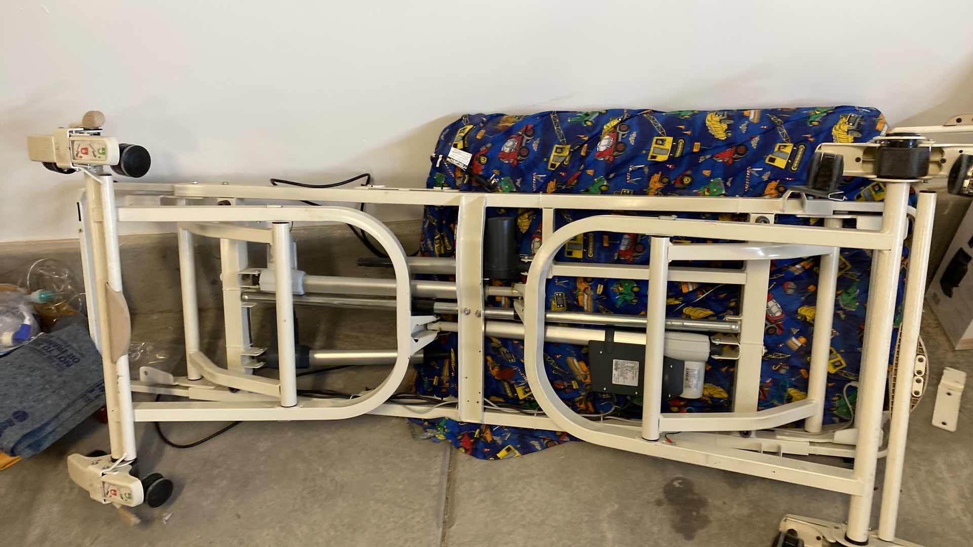 Photo 1 of SINGLE SIZE HOSPITAL BED MATTRESS AND SHOWER CHAIR- UNTESTED