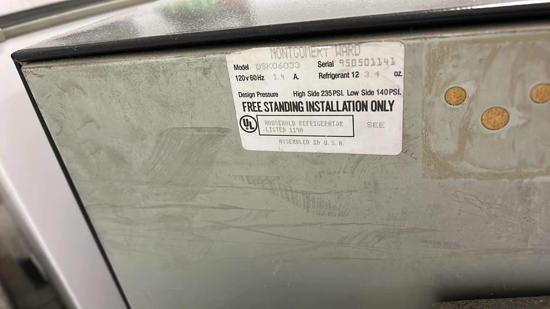 Photo 1 of ADMIRAL FRIDGE