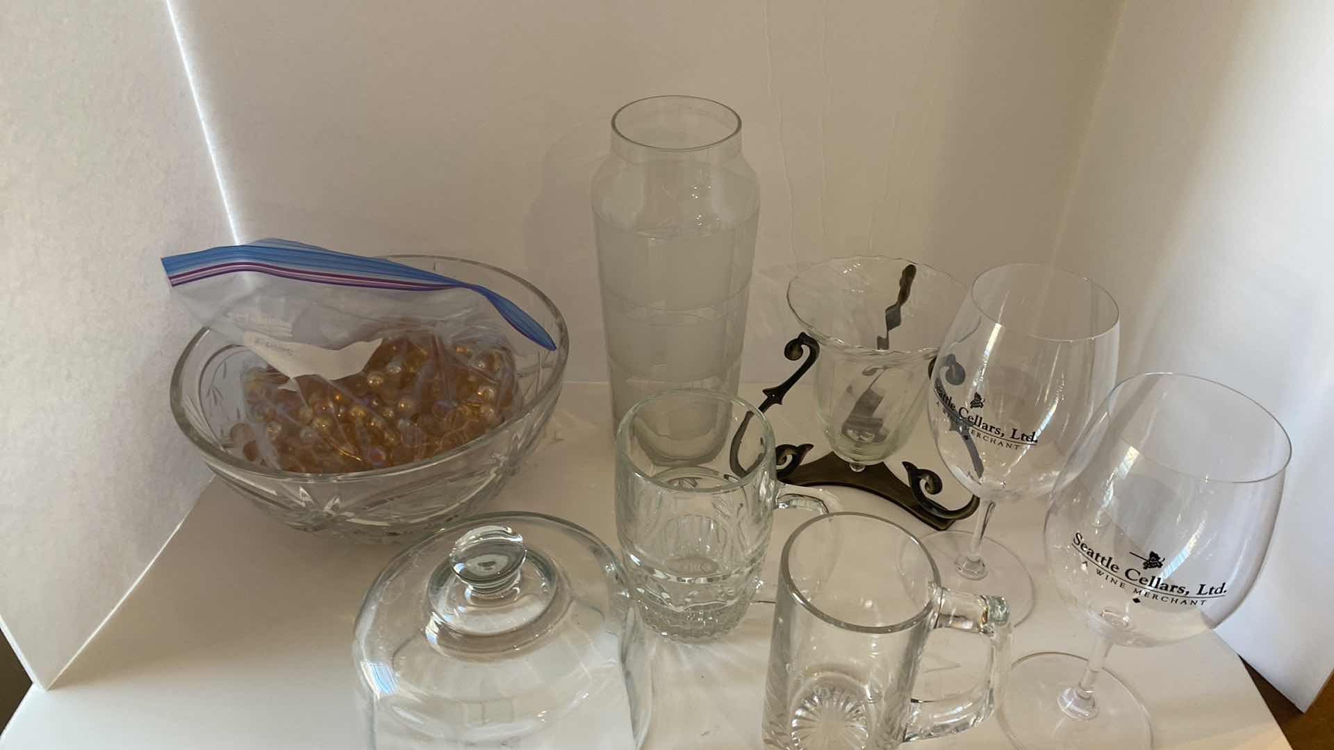 Photo 1 of CRYSTAL AND GLASS ASSORTMENT