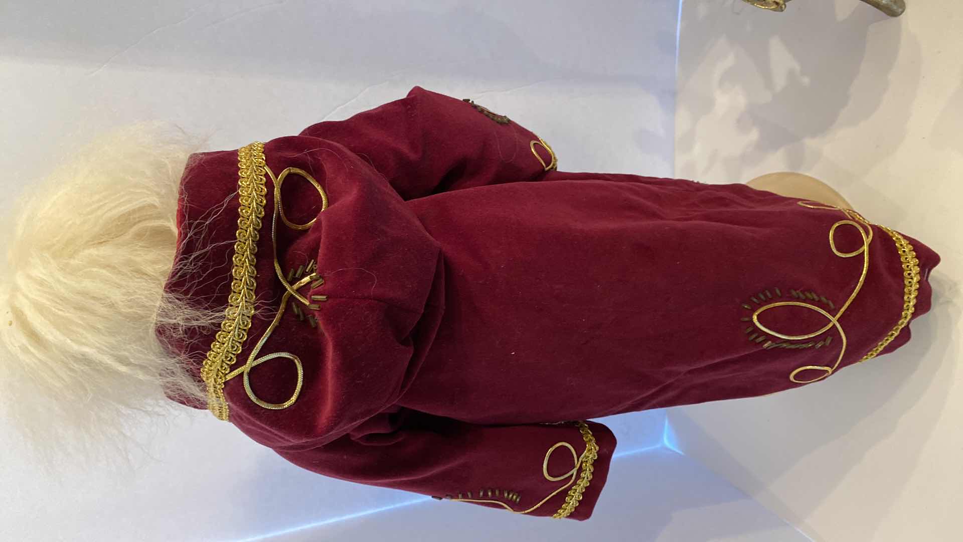 Photo 1 of PORCELAIN SANTA 24” AND 2 RESIN REINDEER