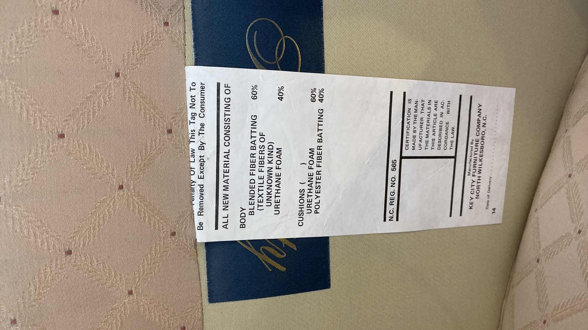 Photo 1 of KEY CITY UPHOLSTERED OCCASIONAL CHAIR