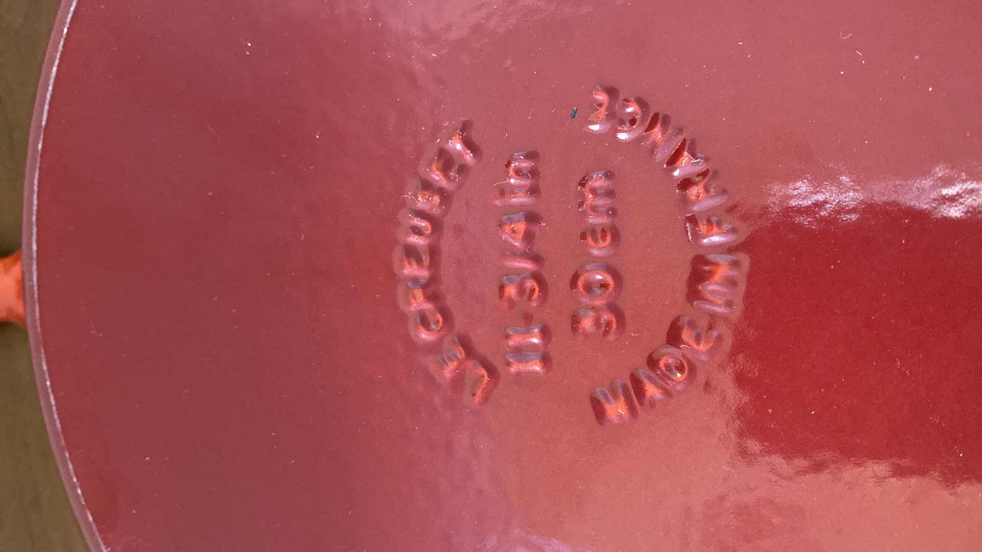 Photo 1 of LE CREUSET CERISE 11 3/4” SKILLET