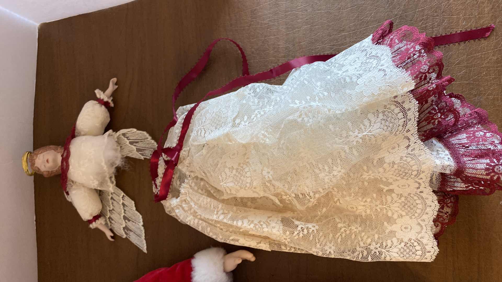 Photo 1 of PORCELAIN SANTA AND ANGEL