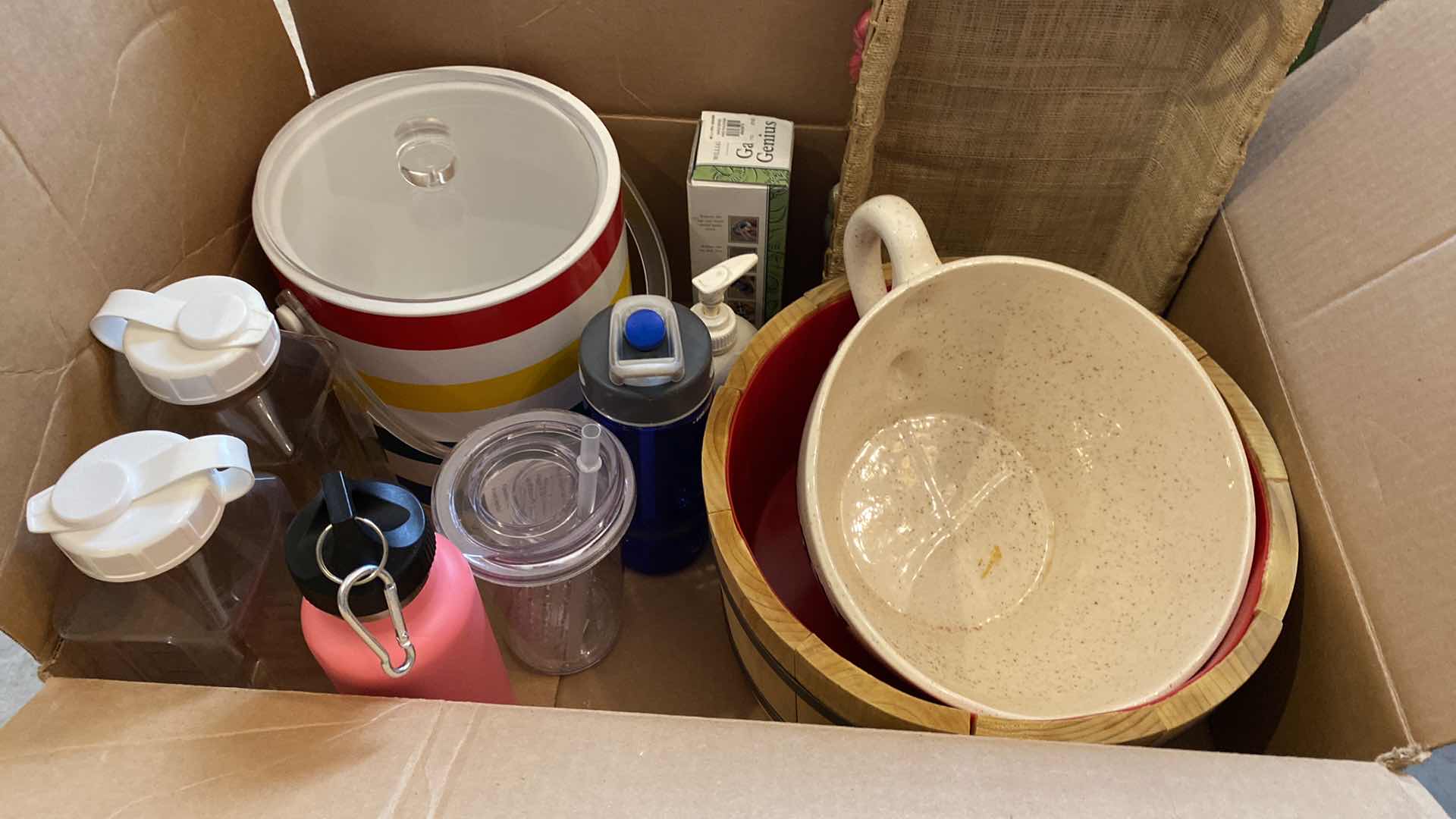 Photo 1 of CONTENTS OF BOX - ICE BUCKET, POPCORN BOWL AND MORE