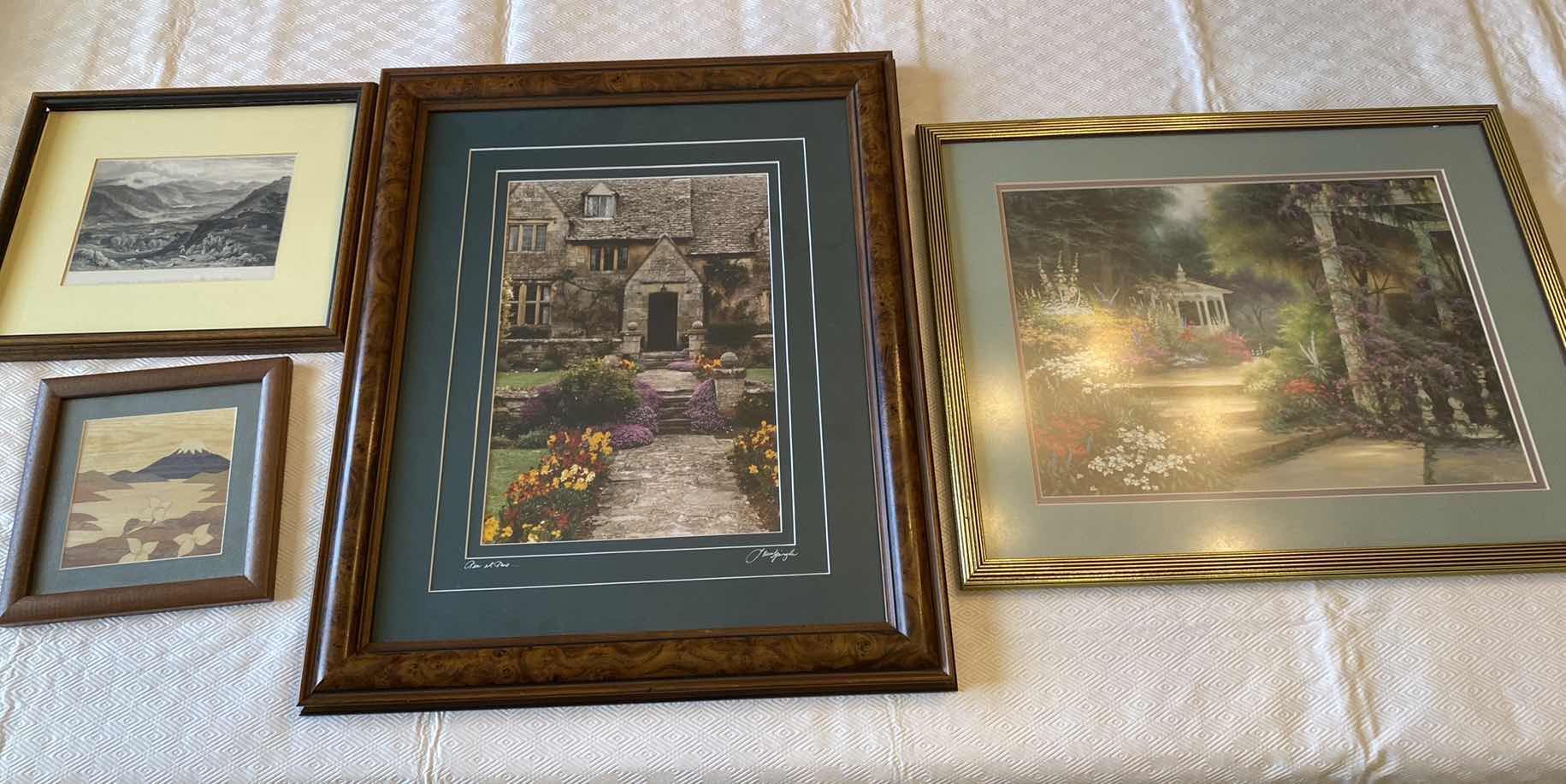 Photo 1 of 4 - FRAMED PRINTS ARTWORK LARGEST 19 1/2” x 23”
