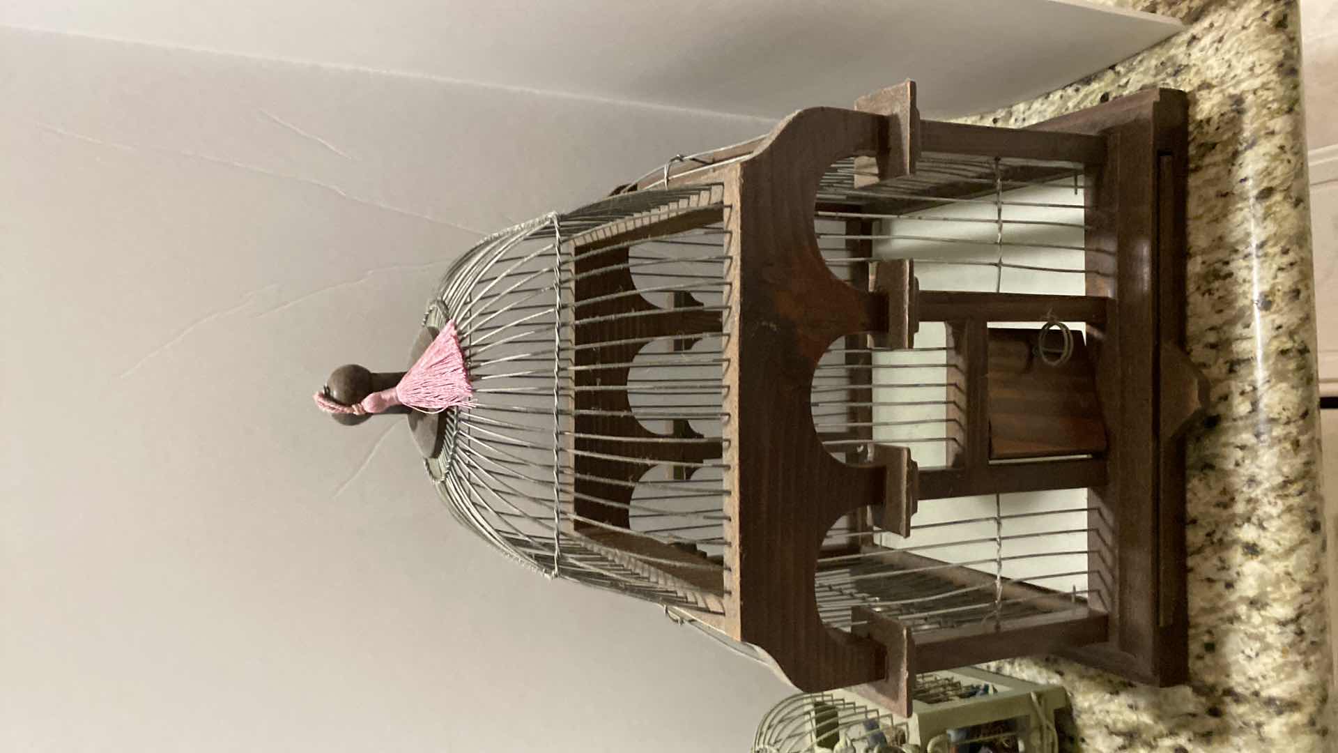 Photo 1 of PAIR OF BIRD CAGE DECOR LARGEST 14“ x 12“ H 19”