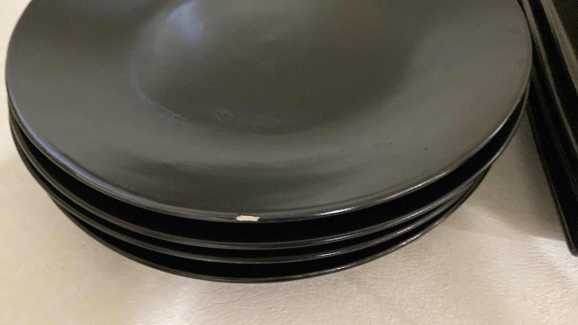 Photo 1 of 10 PIECES BLACK DISHES