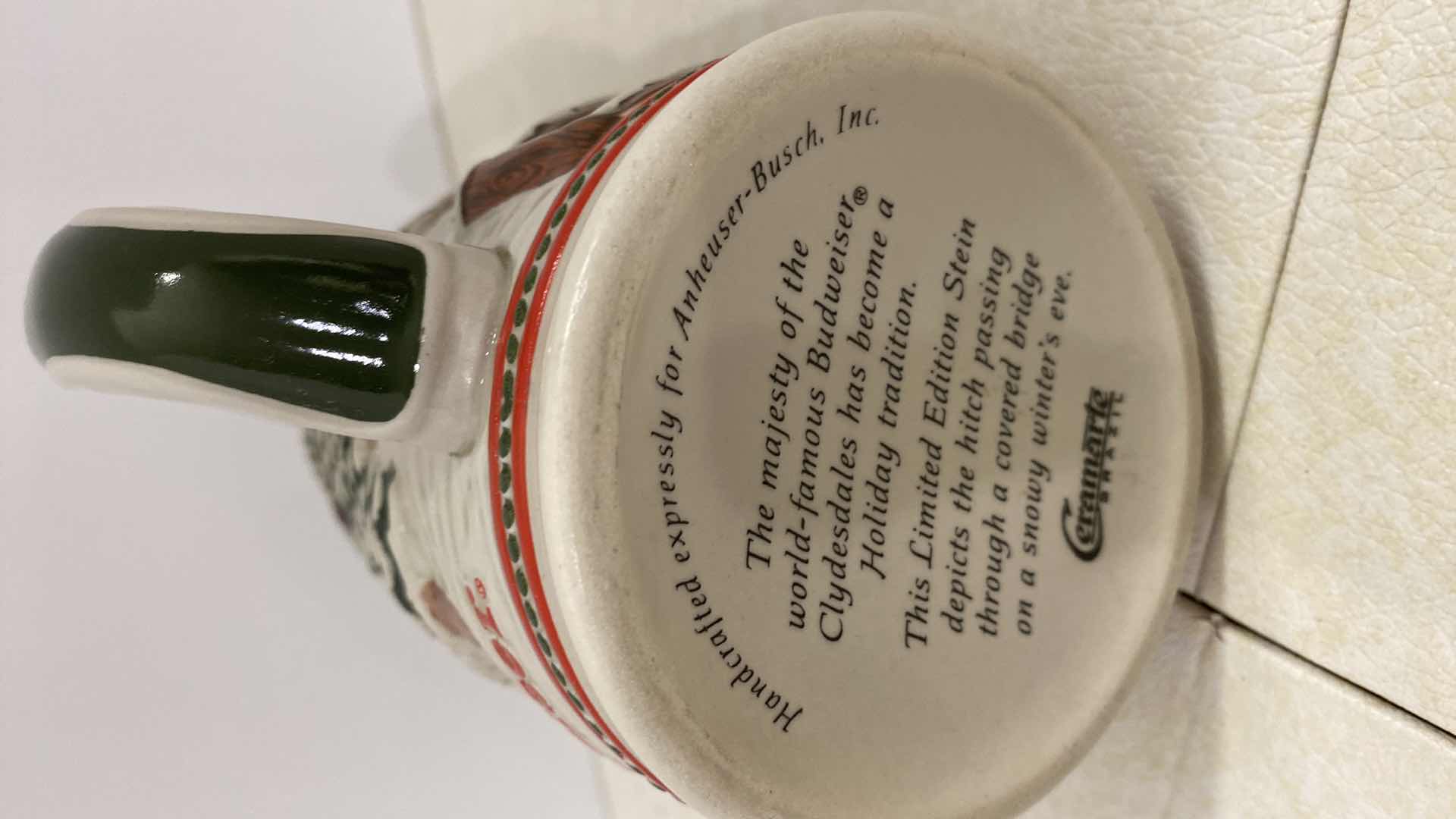 Photo 1 of BUDWEISER CLYDESDALES BEER STEINS