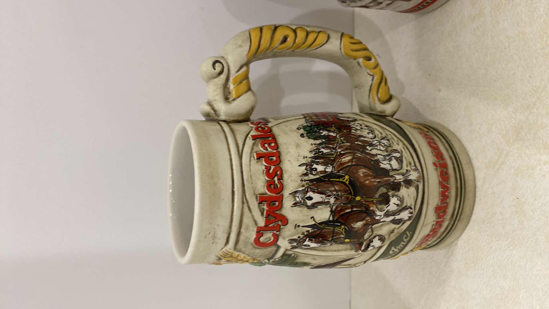 Photo 1 of BUDWEISER CLYDESDALES BEER STEINS