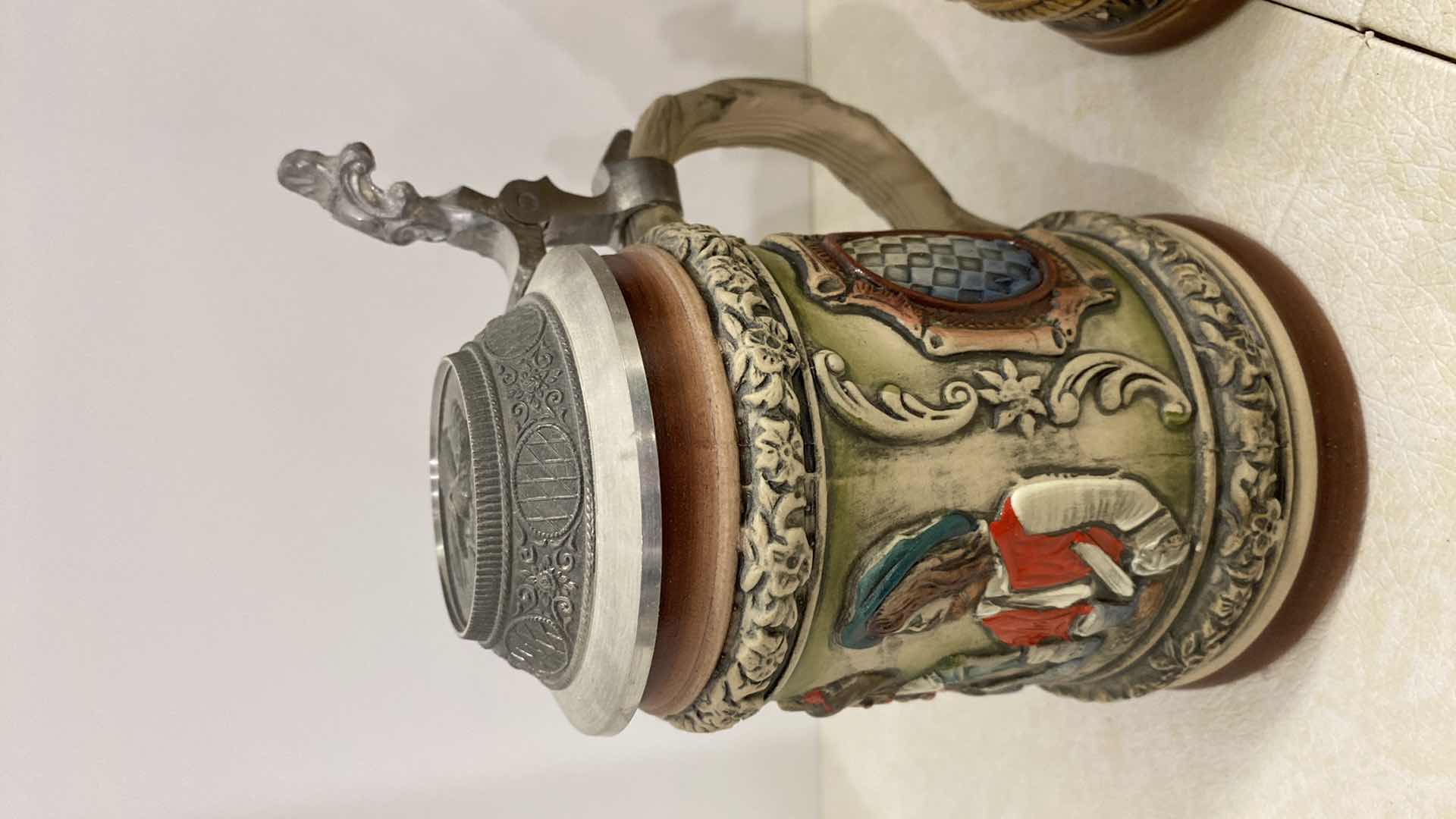 Photo 1 of PAIR OF GERMAN BEER STEINS