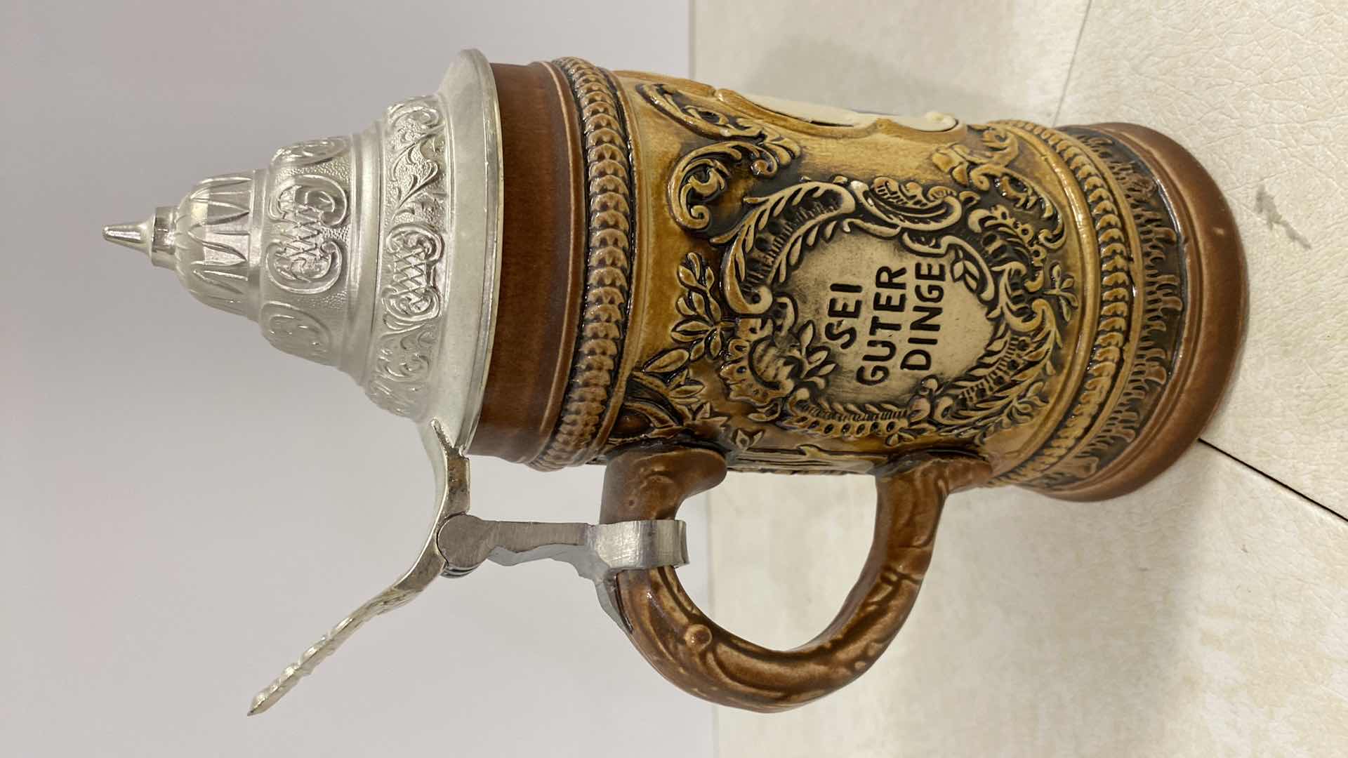 Photo 1 of PAIR OF GERMAN BEER STEINS