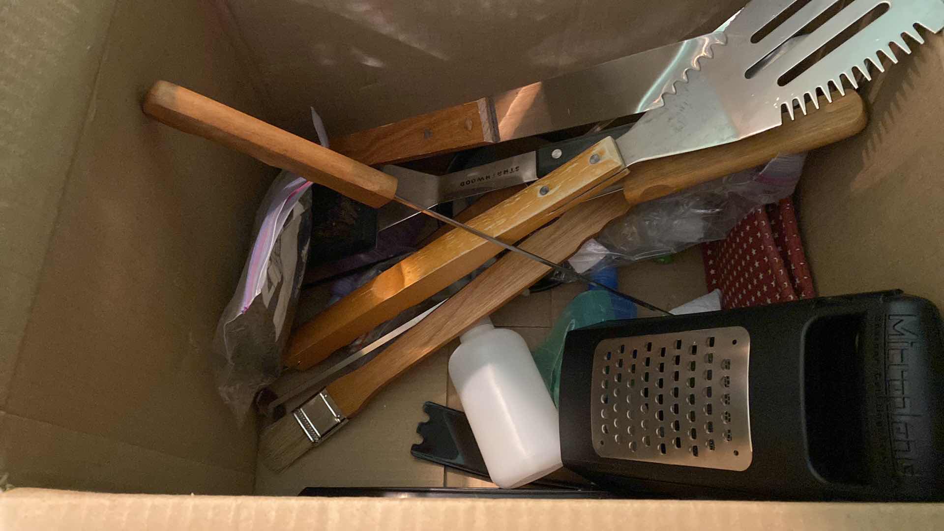 Photo 1 of CONTENTS OF BOX - BBQ TOOLS COLANDER AND MORE