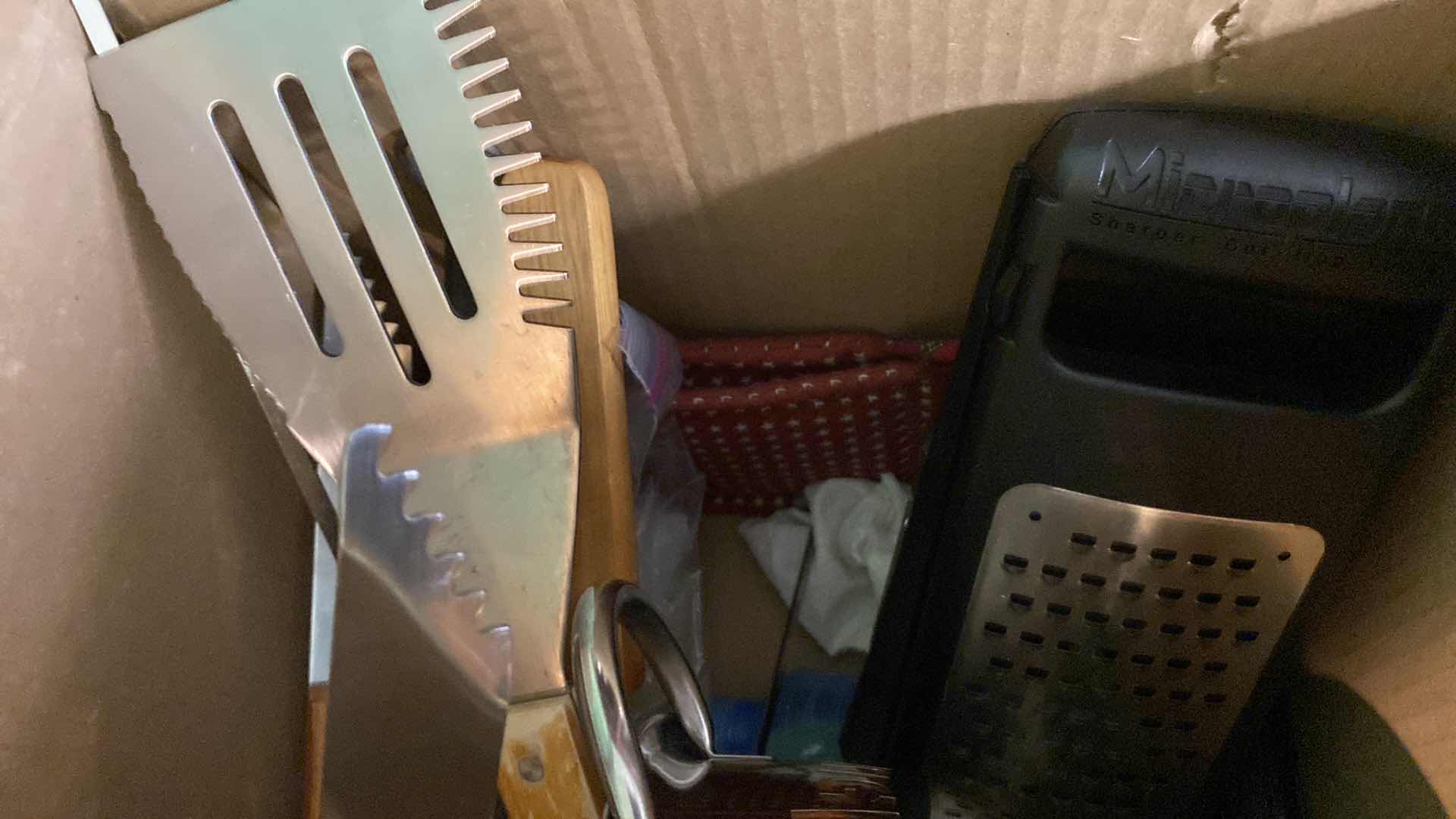 Photo 1 of CONTENTS OF BOX - BBQ TOOLS COLANDER AND MORE