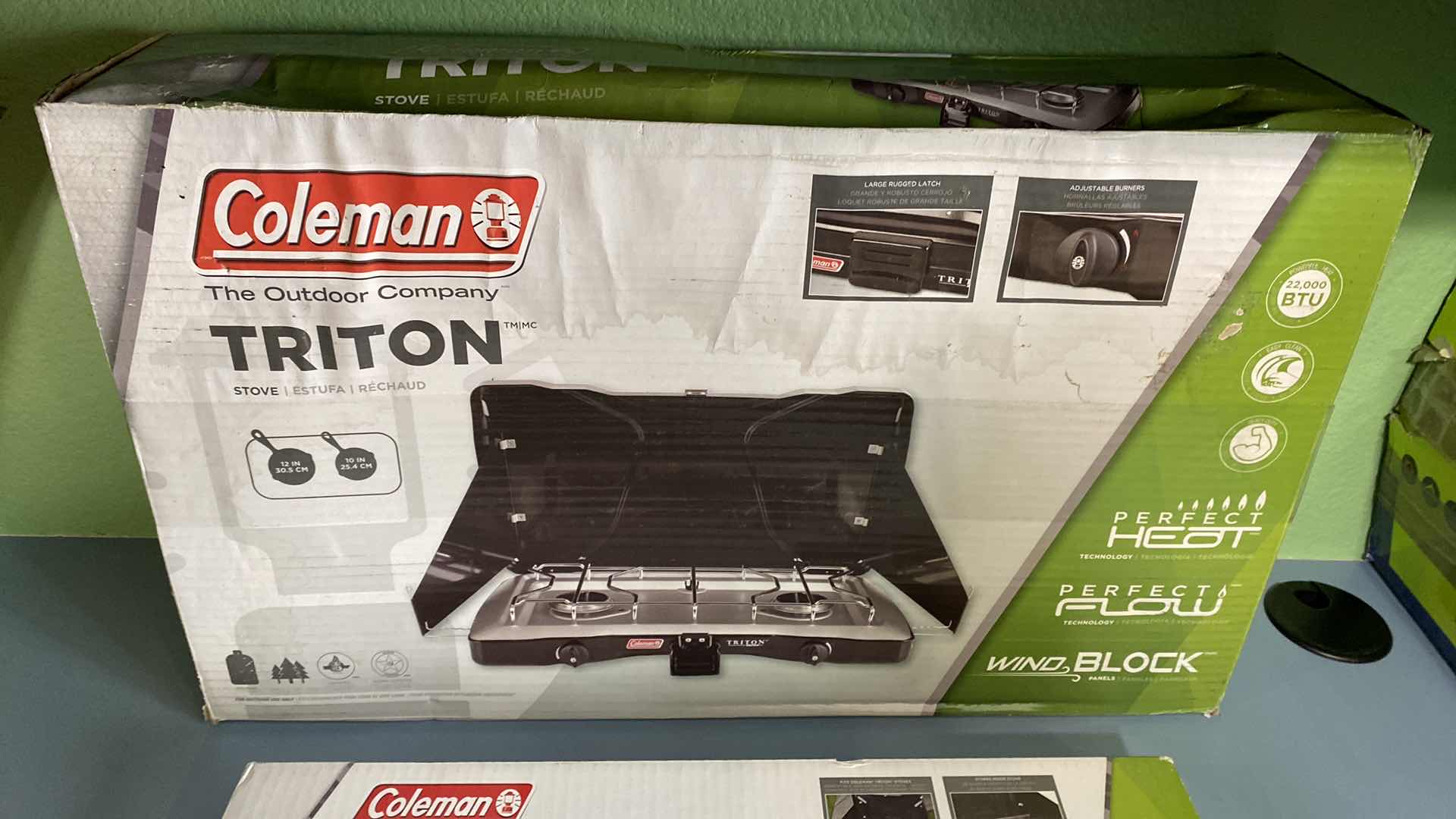 Photo 1 of COLEMAN TRITON CAMPING STOVE  AND GRIDDLE PAN