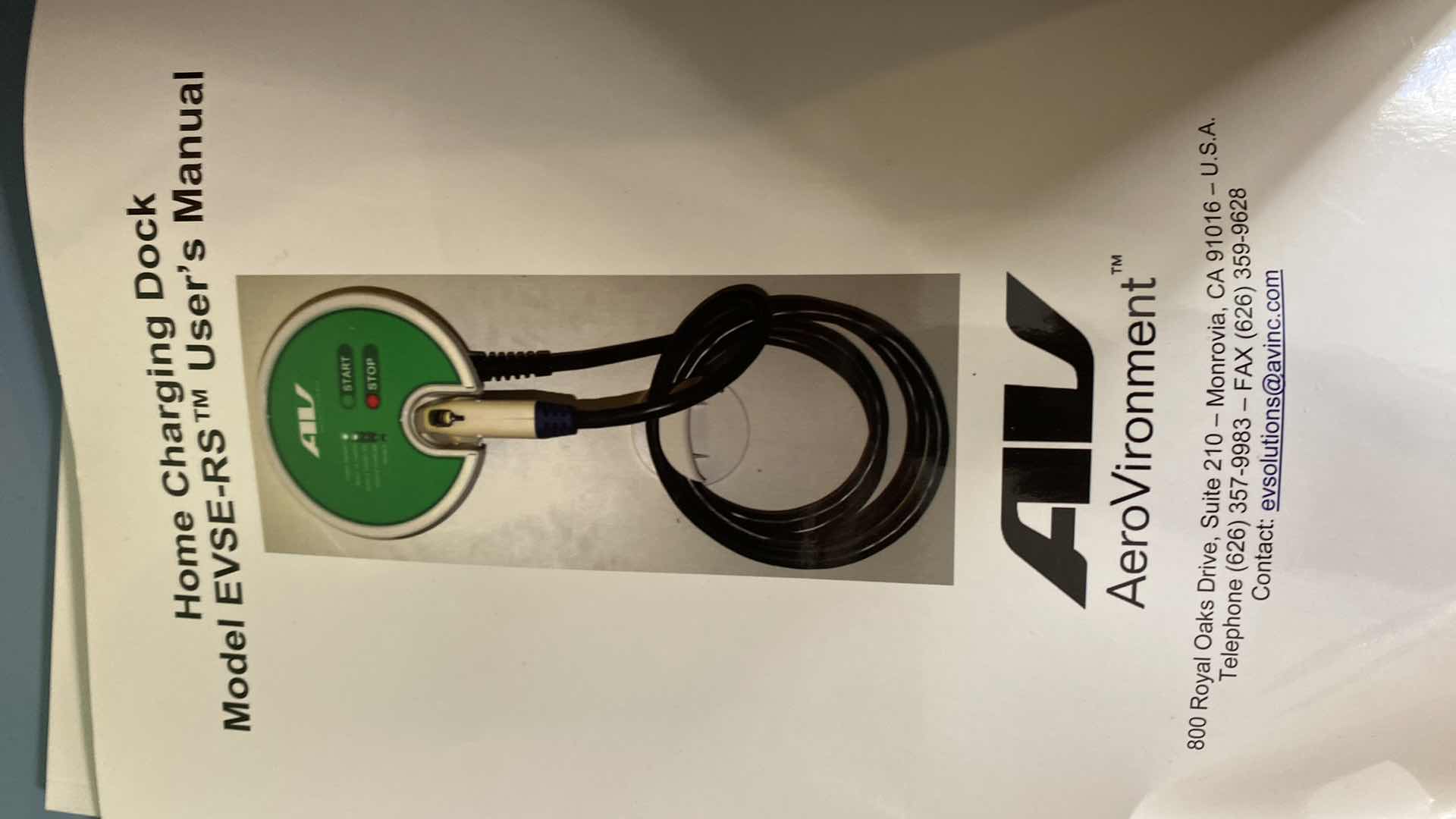 Photo 1 of AERIVIRONMENT HOME CHARGING DOCK