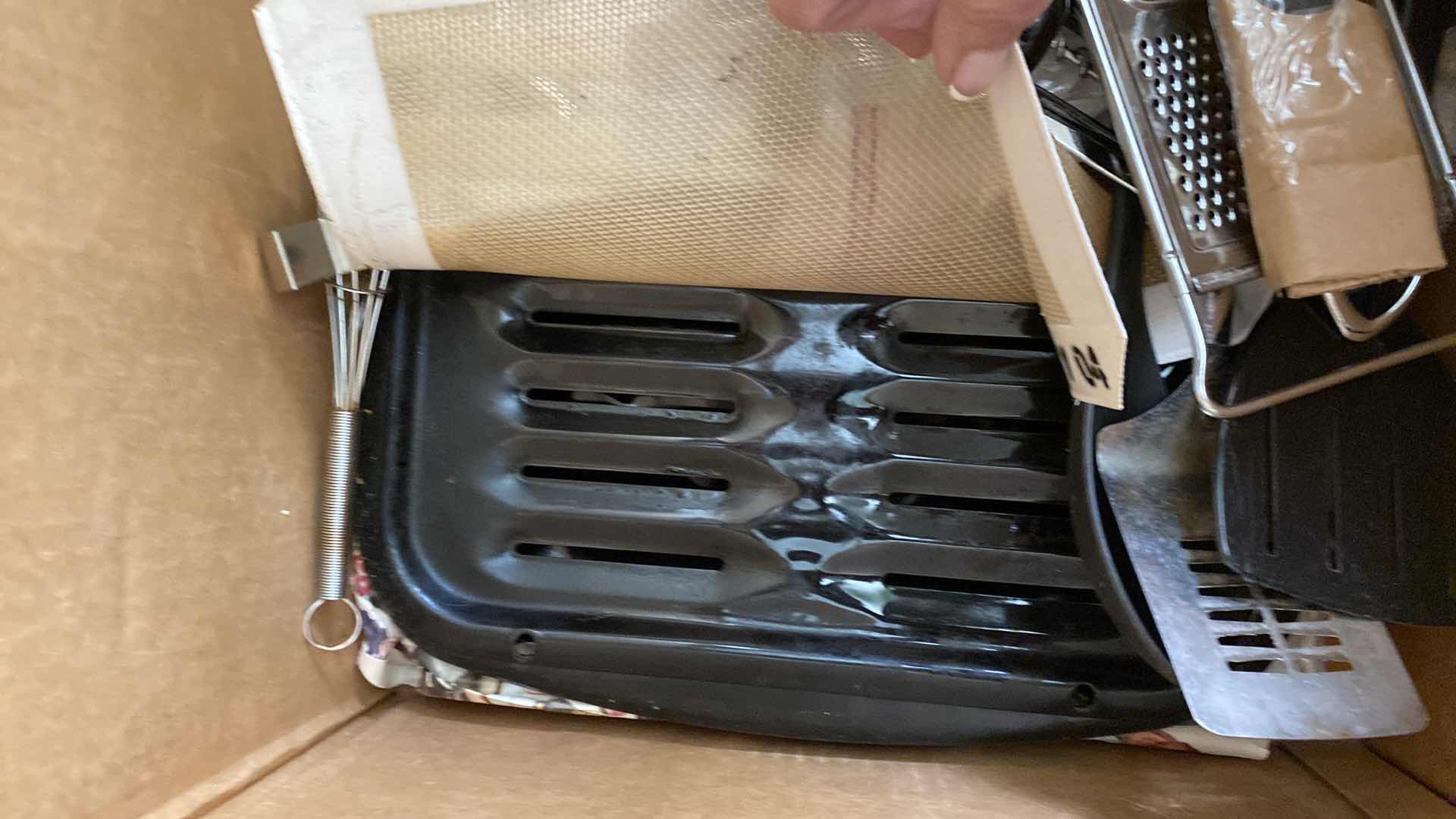 Photo 1 of BOX OF ASSORTED KITCHEN AND MANICURE KIT