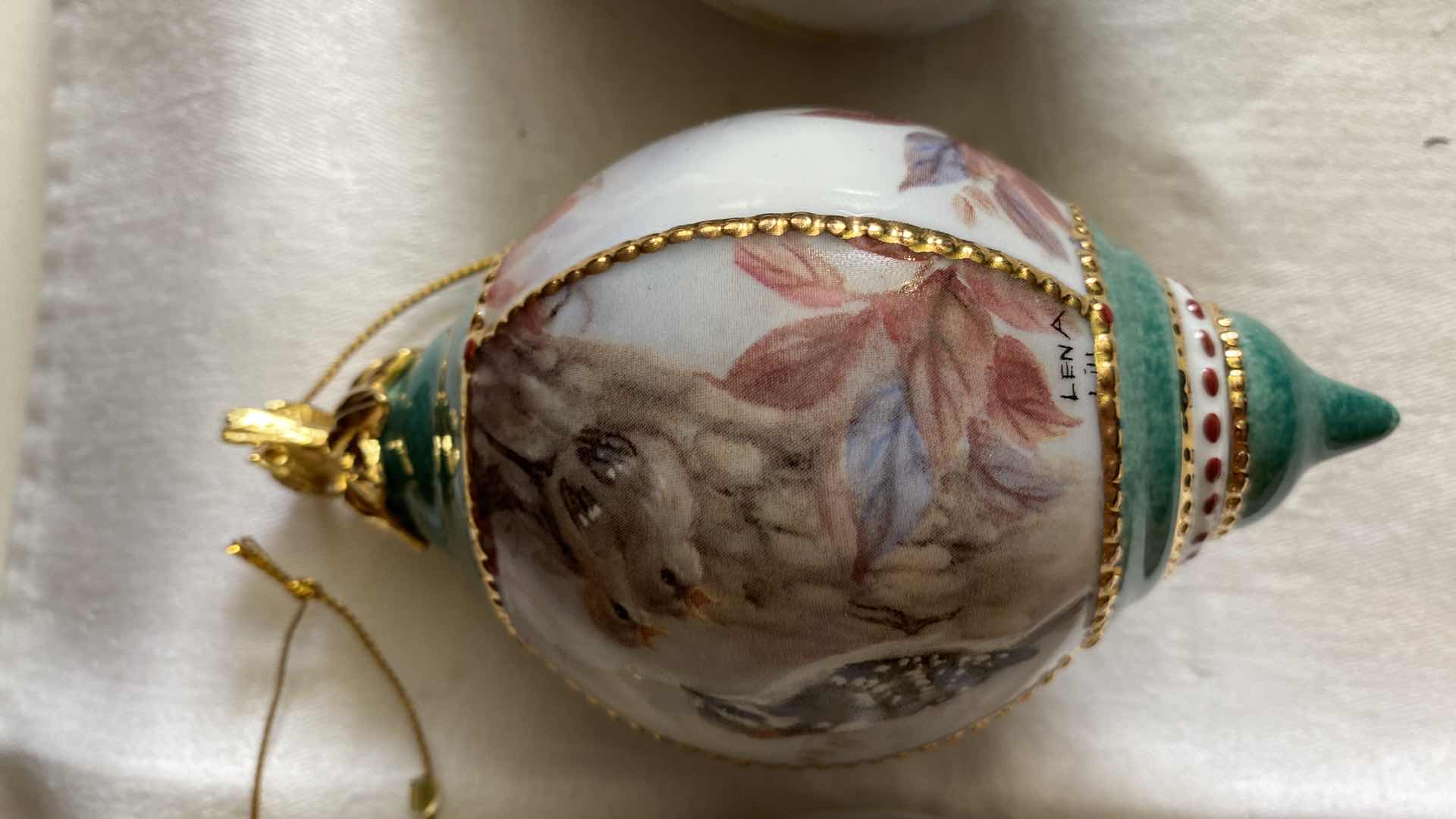 Photo 1 of $68.50 VINTAGE THREE LENA LIU’s NATURES POETRY PORCELAIN ORNAMENTS COLLECTIBLES BY BRADFORD EXCHANGE WITH CERTIFICATE OF AUTHENTICITY