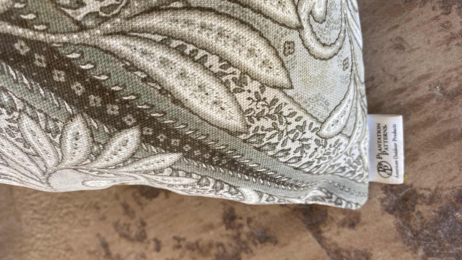 Photo 1 of PAIR OF OUTDOOR PILLOWS 15”