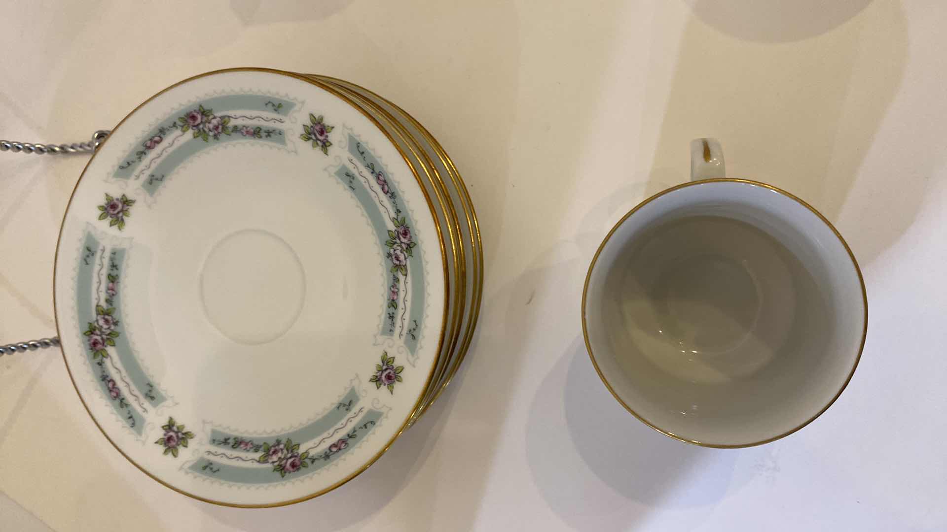 Photo 1 of PORCELAIN FINE DE BOHEME CZECHOSLOVAKIA CARLSBAD TEA SET 21 PIECES