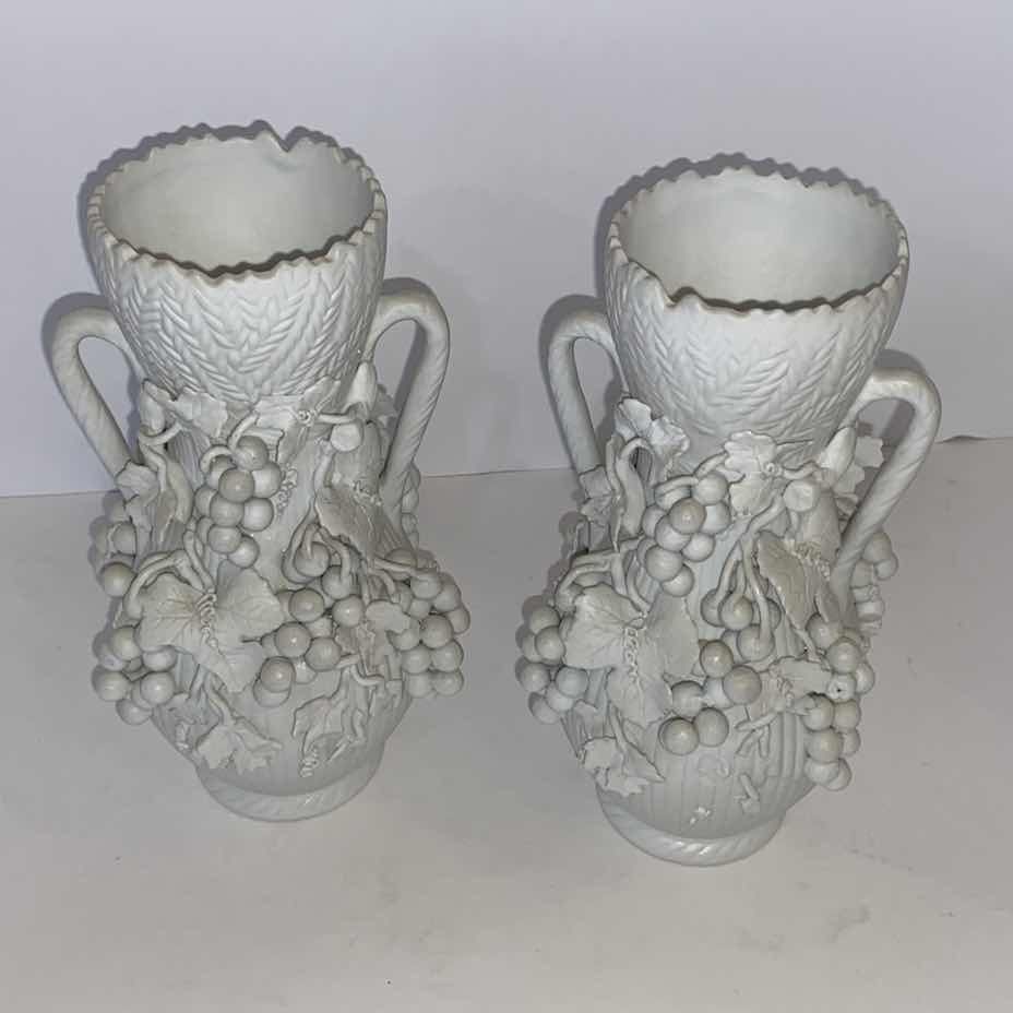 Photo 1 of PAIR OF CERAMIC VASES  4” X 8”